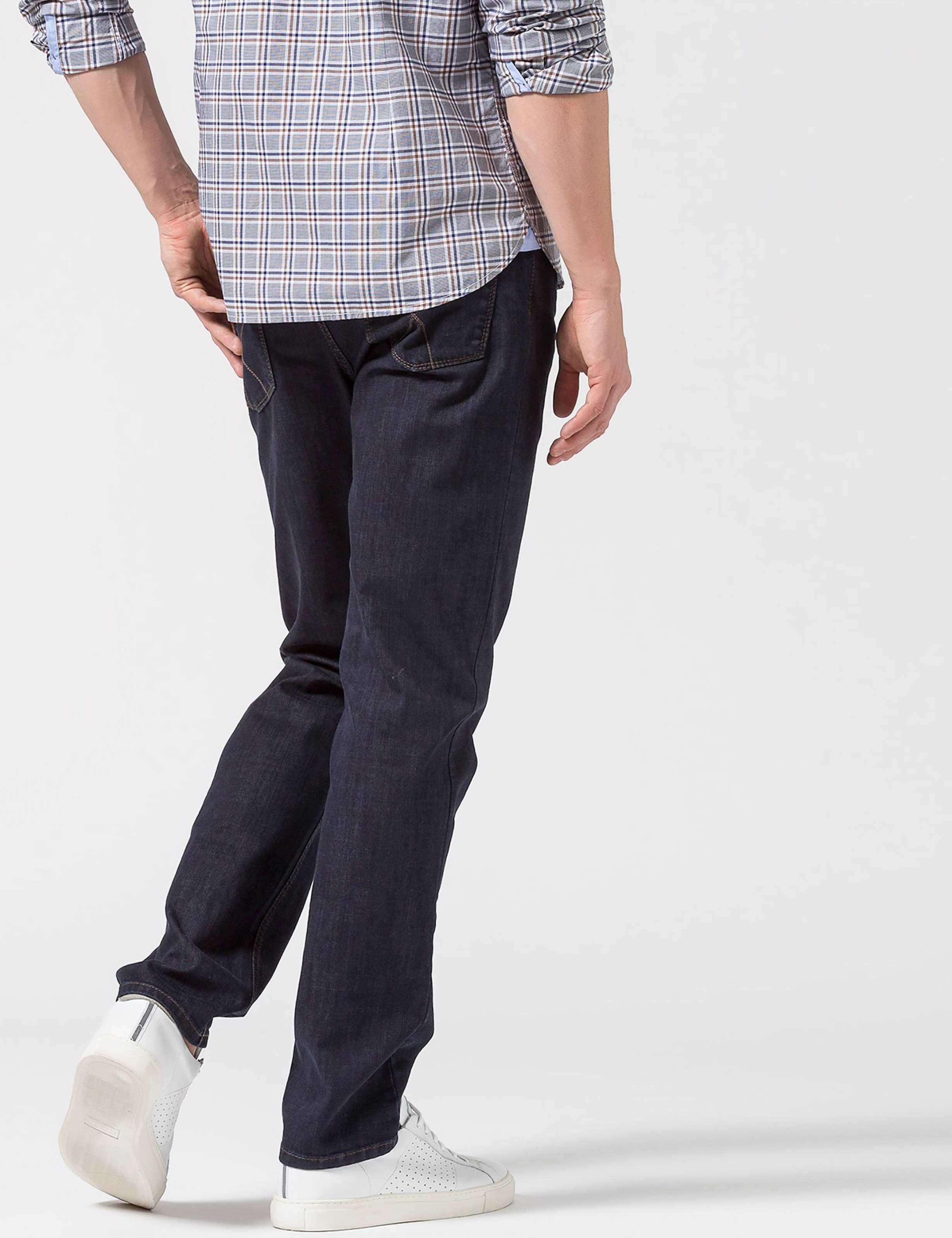 Men Style COOPER DENIM Denim Dark Blue Regular Fit Model back