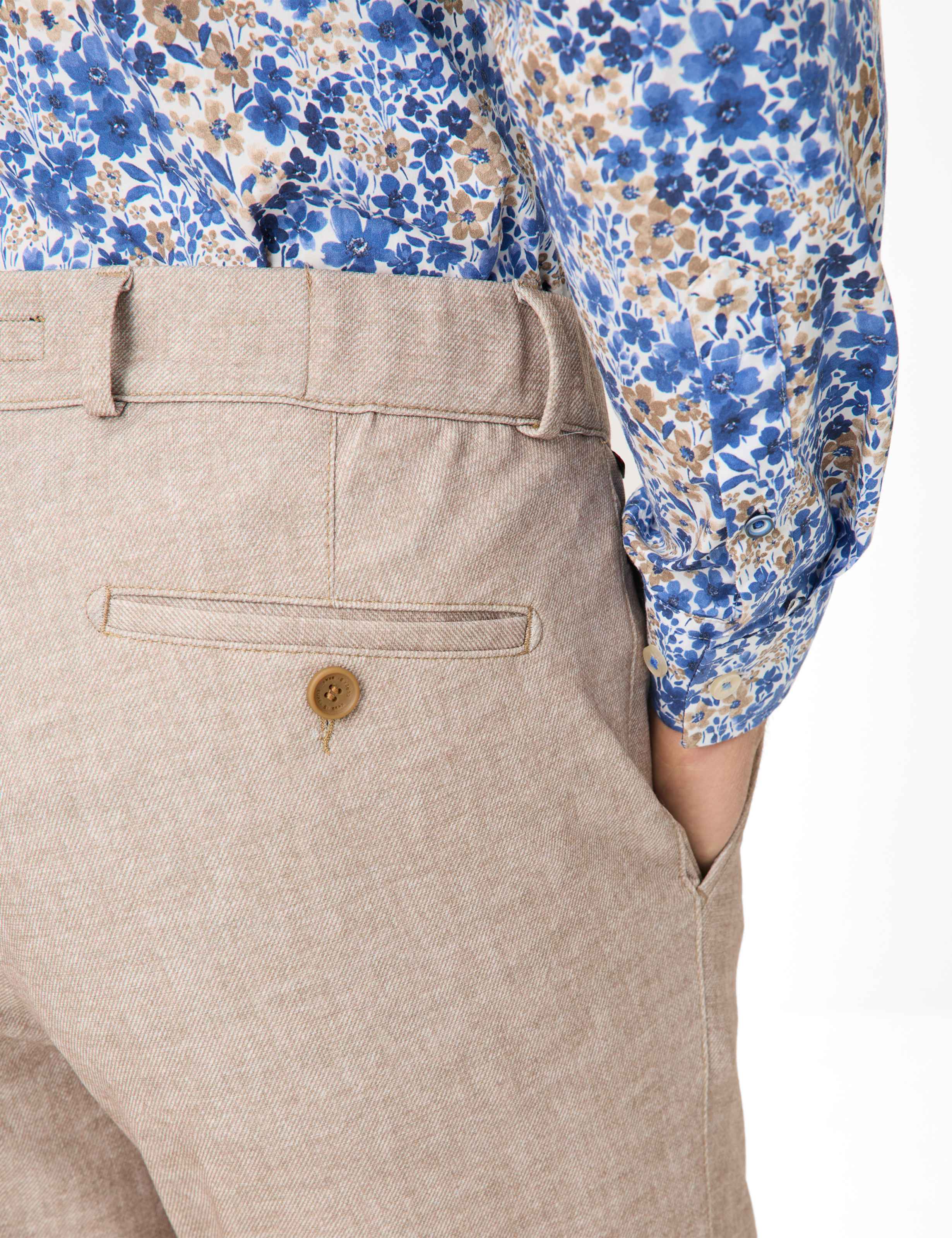 Herren Style THILO Beige Regular Fit Detail 2