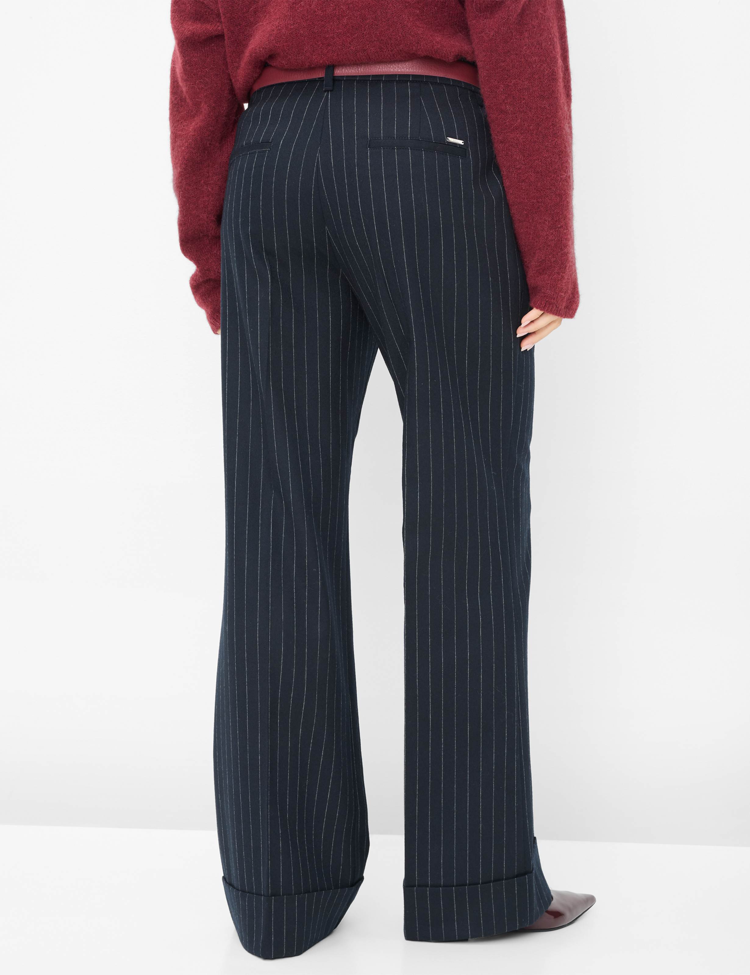 Thumbnail - Brax Damen Palazzohose Style MAINE NAVY, dunkelblau, Gr. 44K