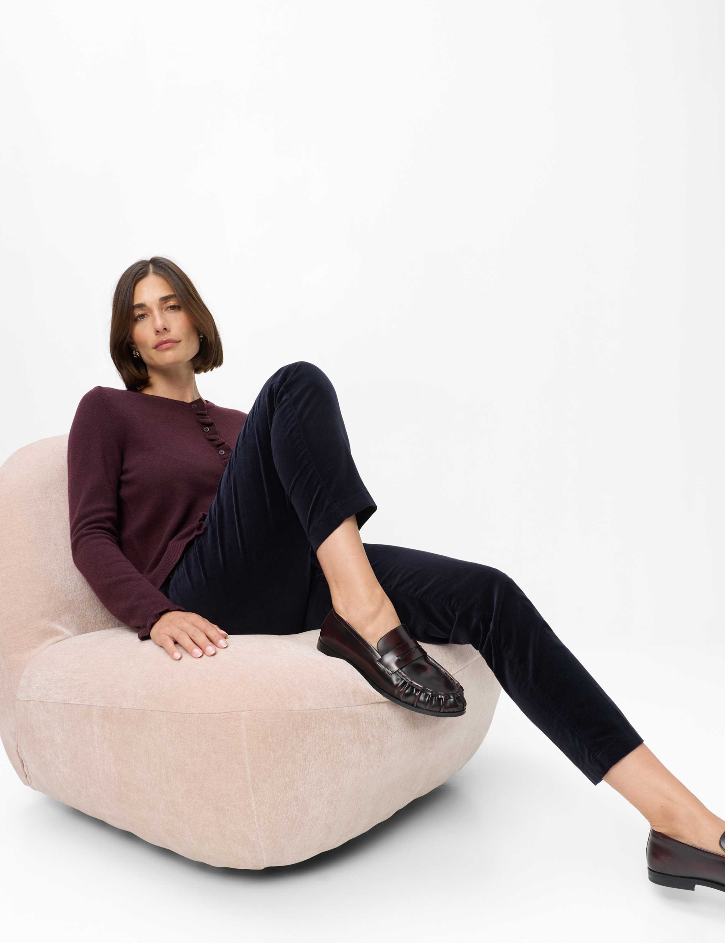Damen Style MARON S Dunkelblau Regular Fit Detail 1