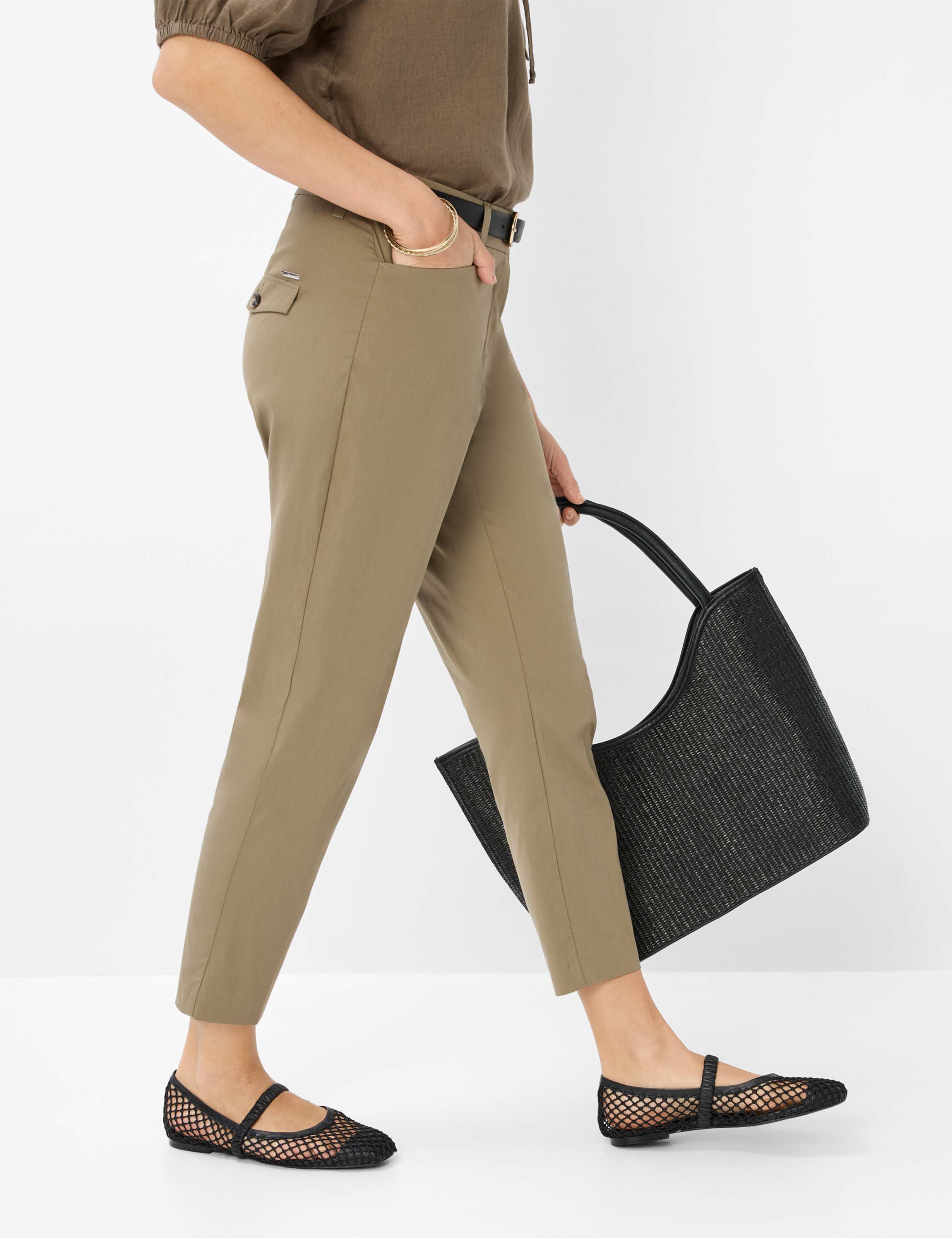 Femme Style MARA S Vert - Olive Regular Fit Détail 1