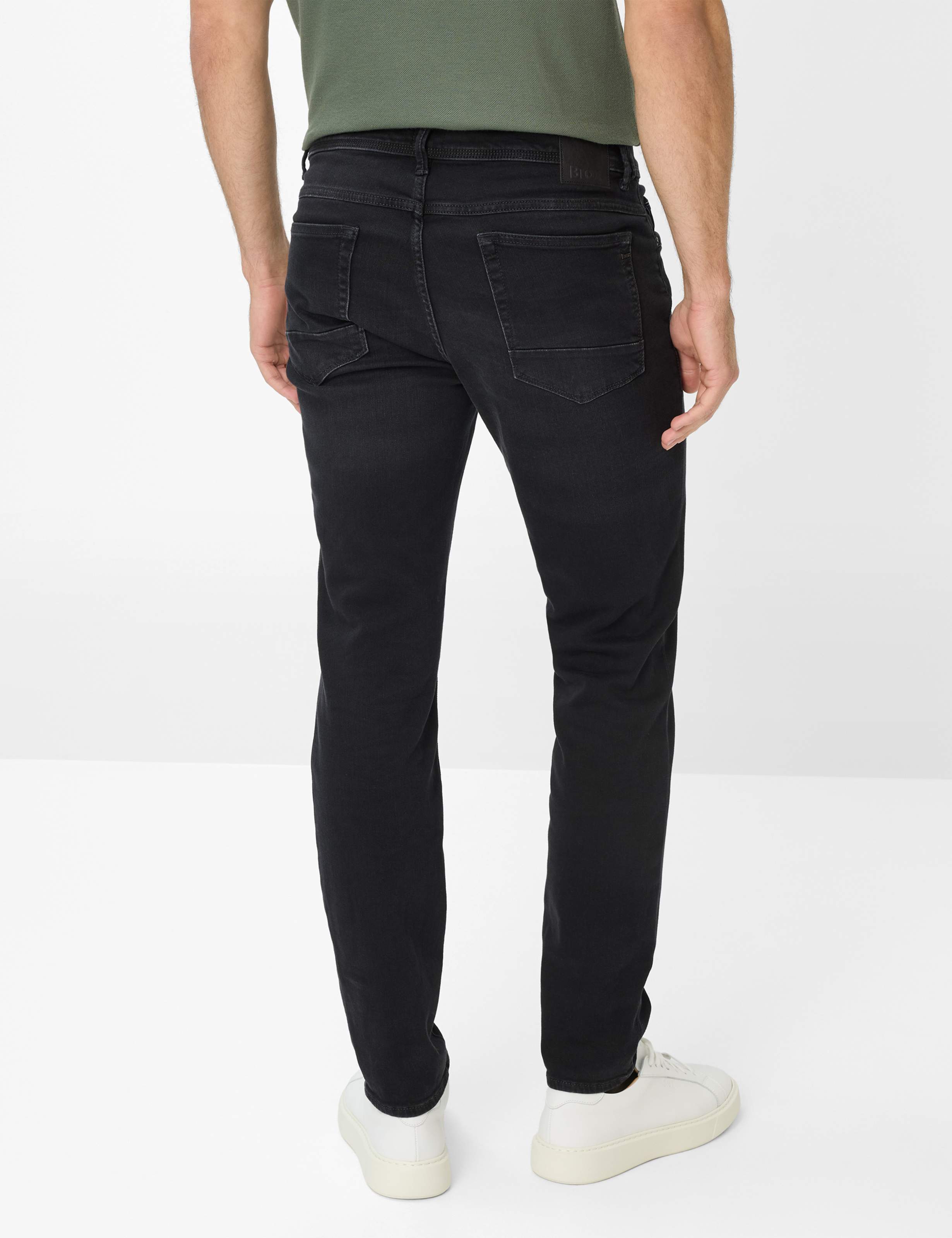 Herren Style CHRIS Denim Dunkelgrau - Anthrazit Slim Fit Model Rueck