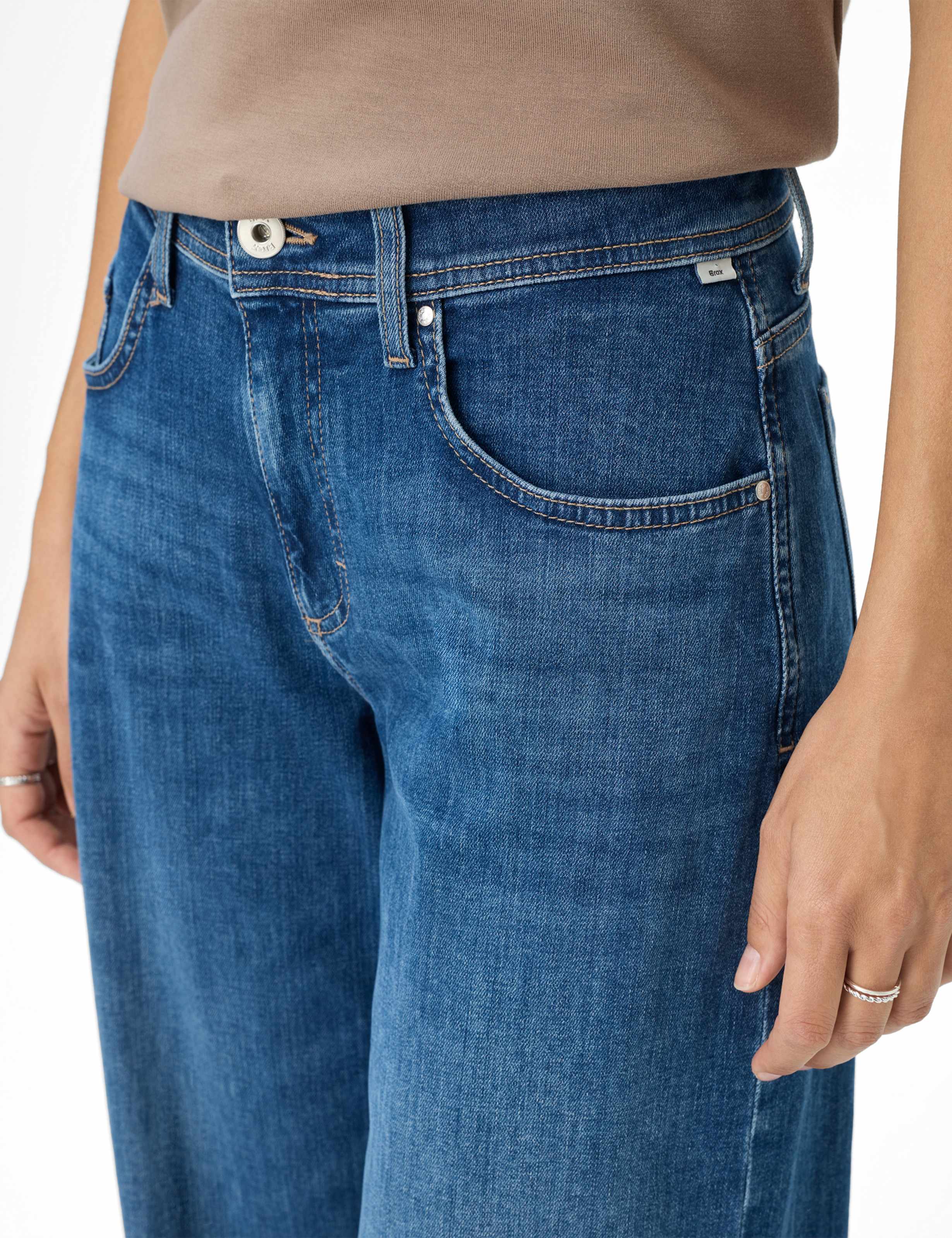 Damen Style MORGAN Blau Wide Leg Detail 2
