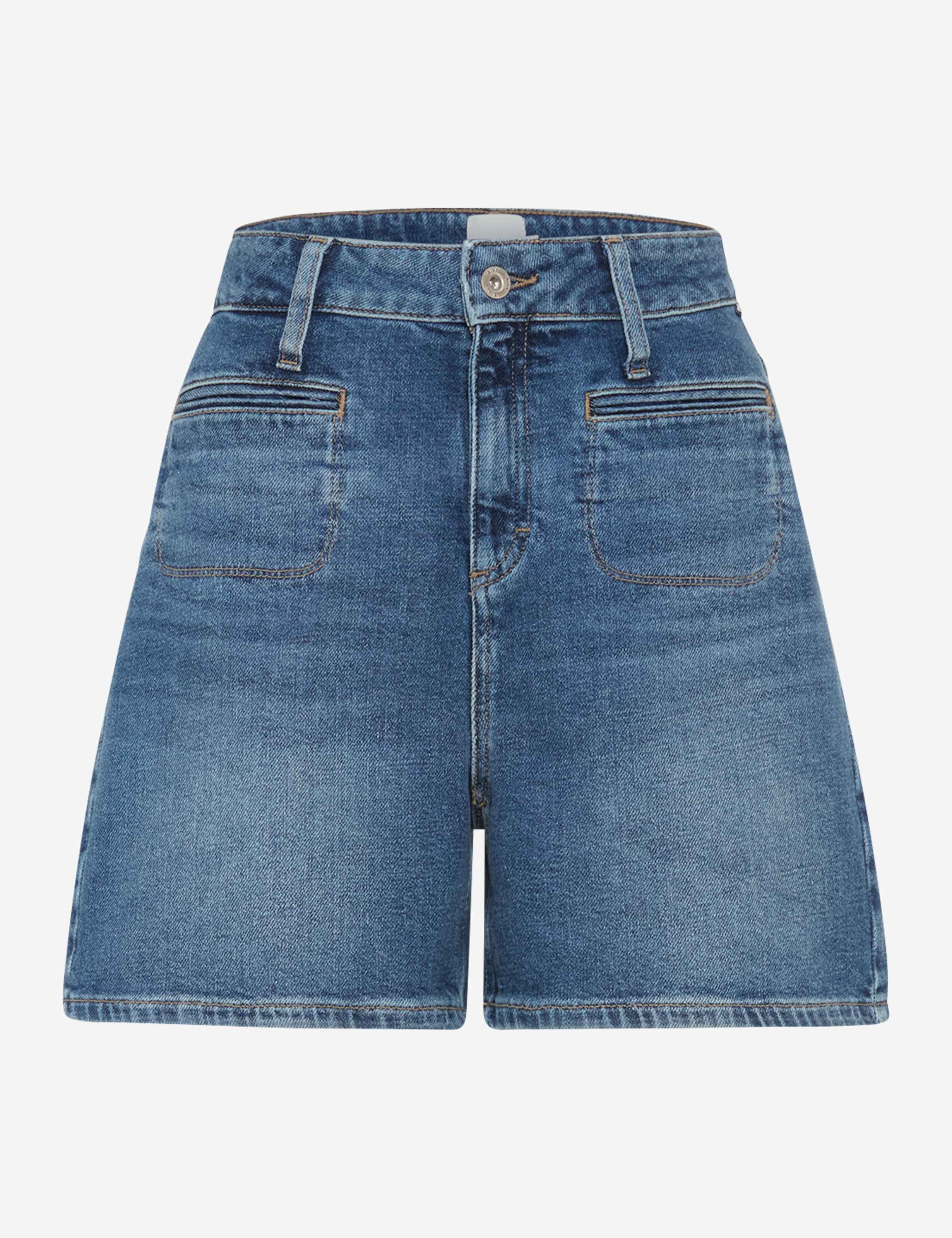 Women Style BEACH B Denim Blue Wide Leg Stand-alone front view