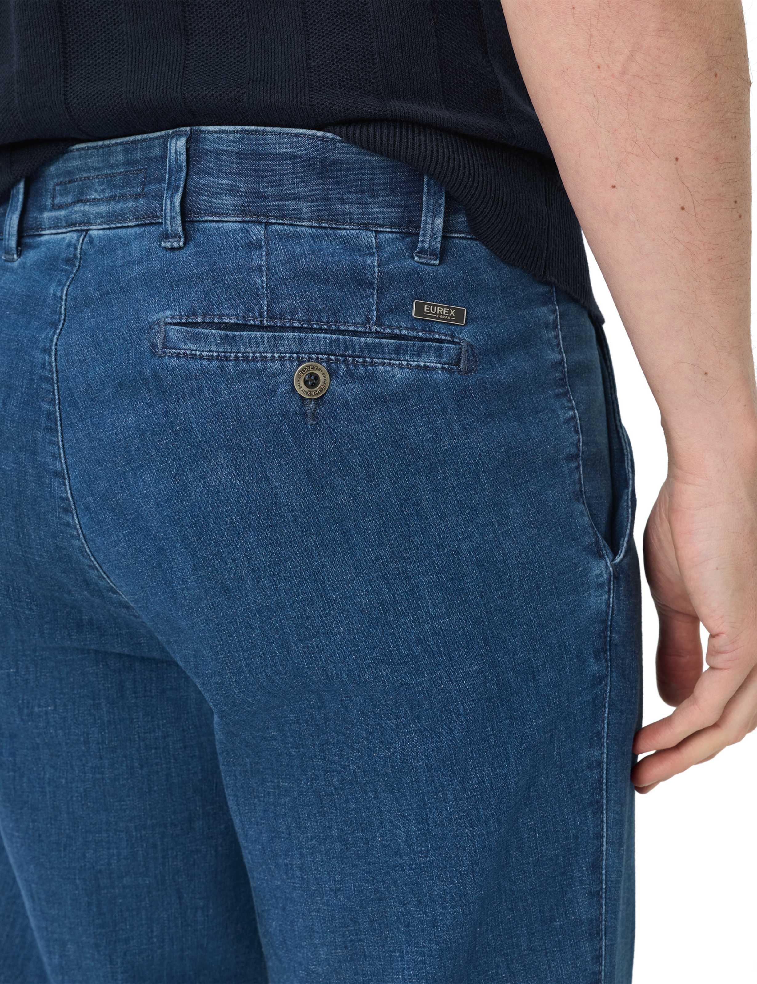 Herren Style LUIS Denim Blau Regular Fit Detail 2