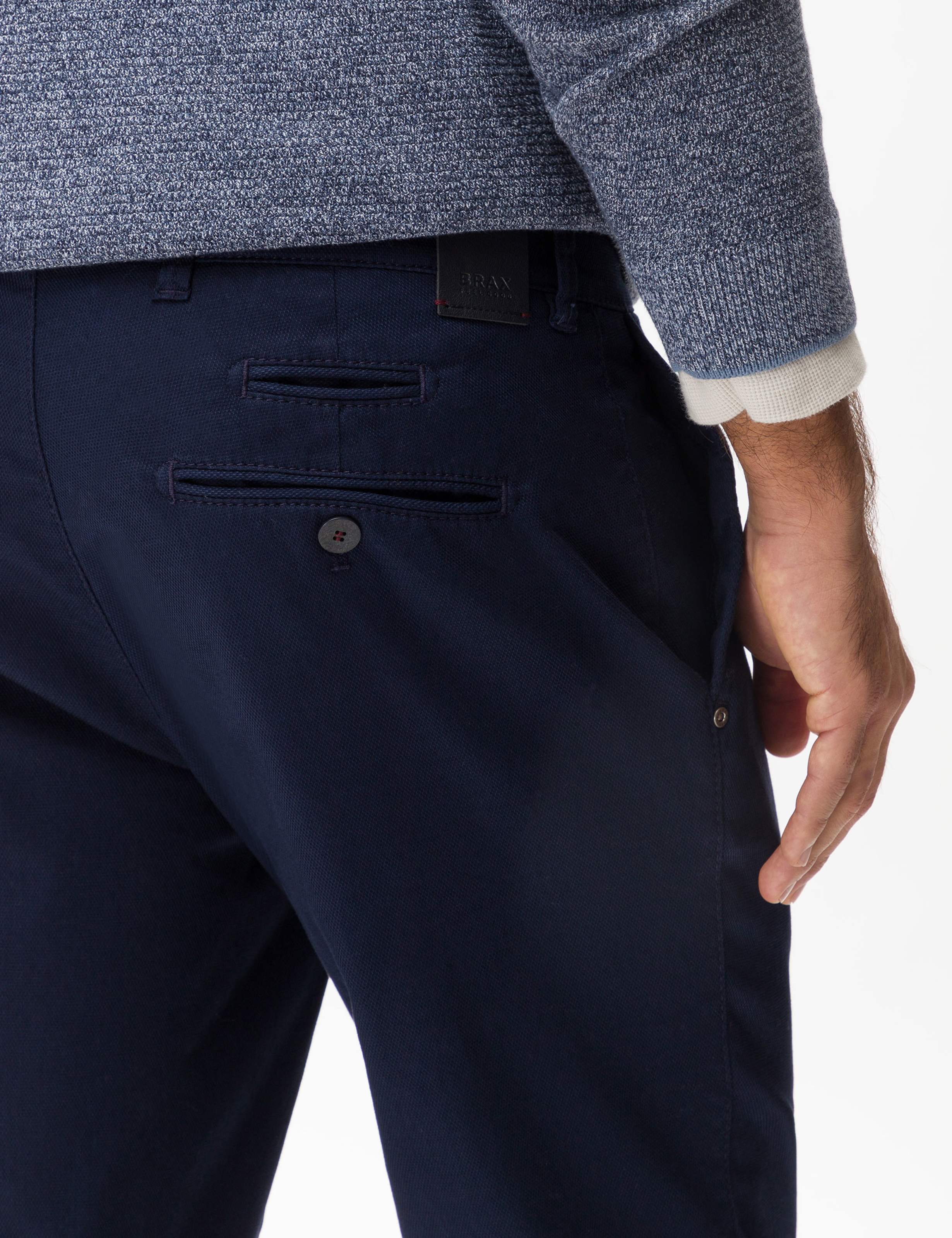 Herren Style FABIO IN Dunkelblau Modern Fit Detail 1