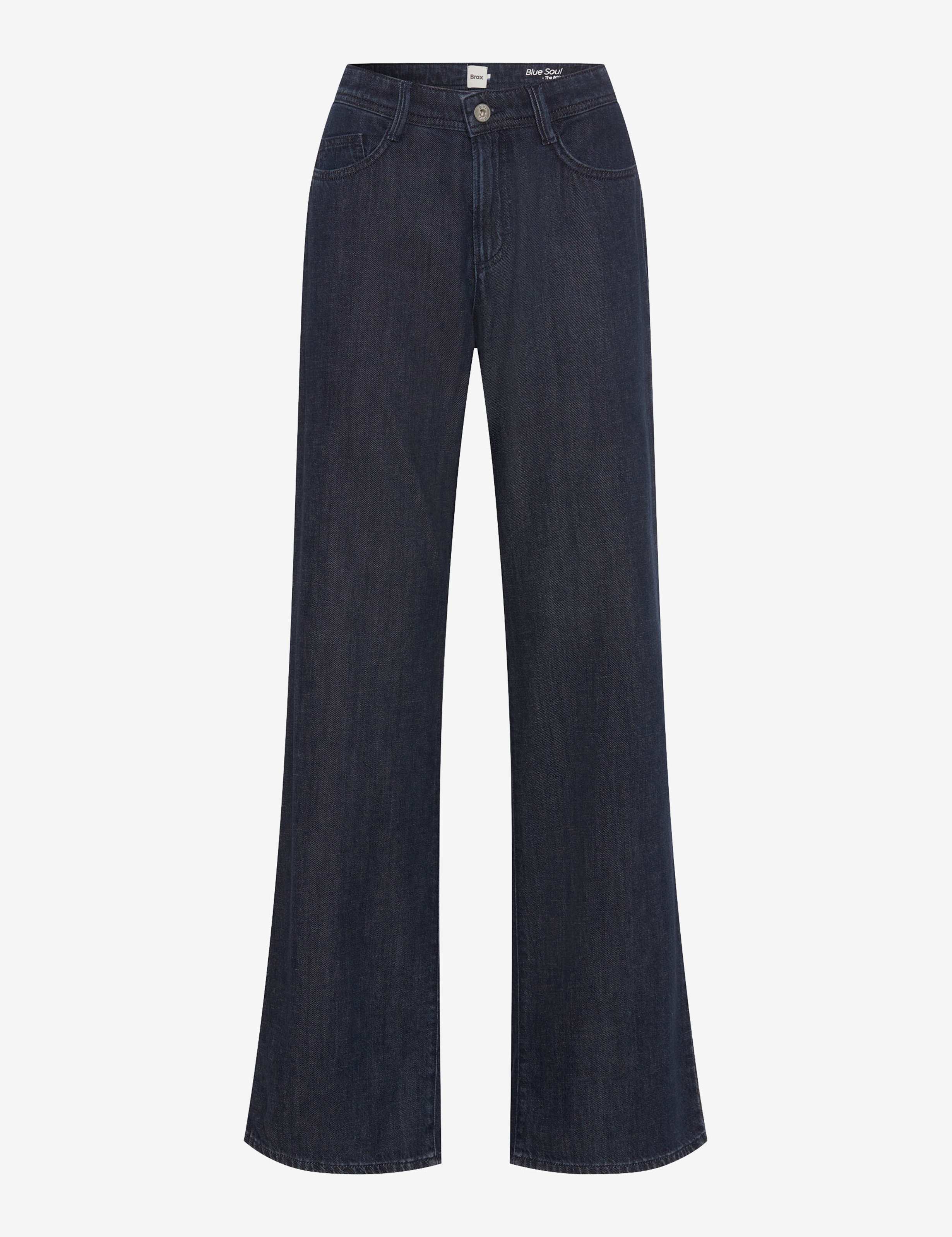 Women Style MAINE Denim Dark Blue Wide Leg Stand-alone front view