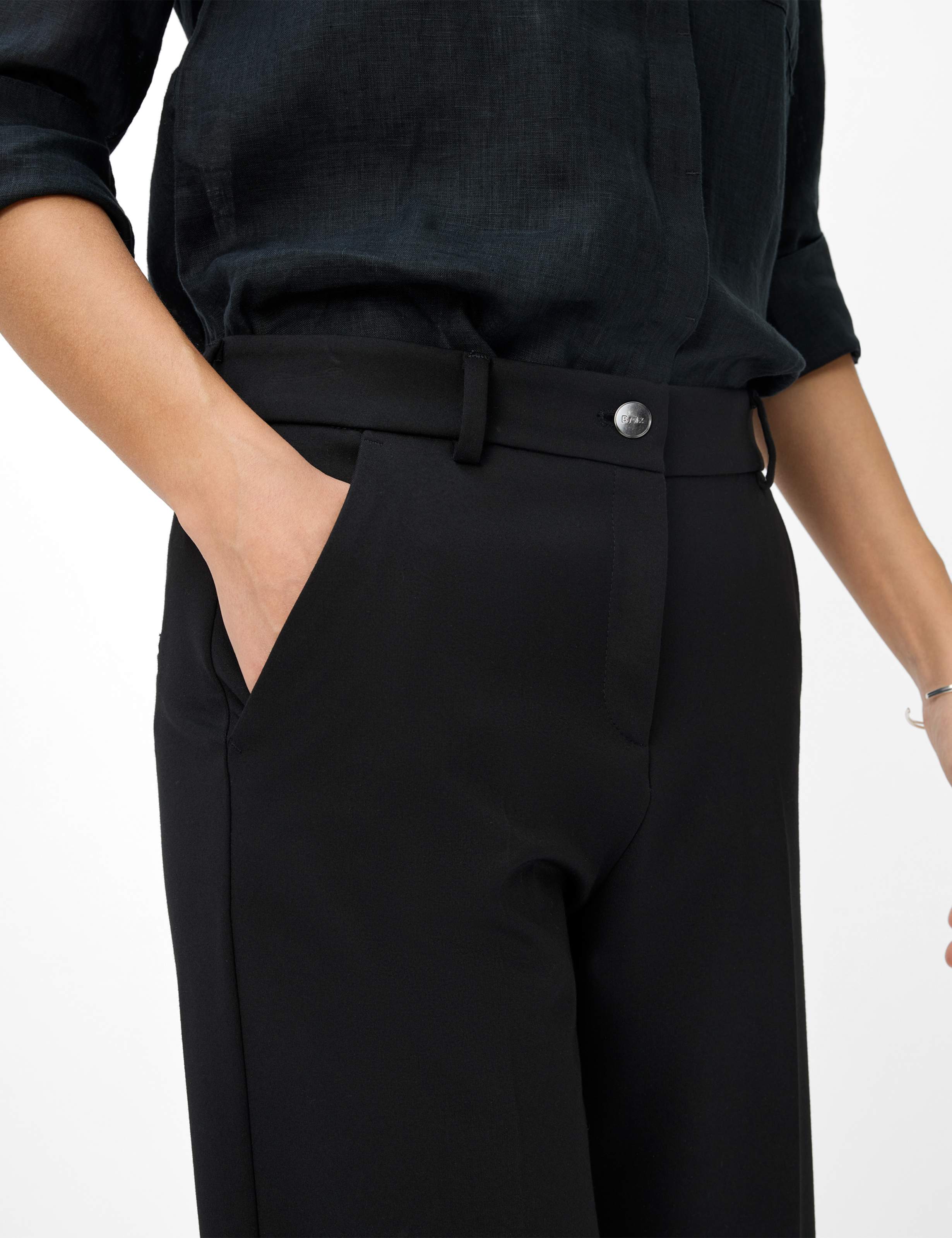 Femme Style MAINE Noir Wide Leg Détail 2