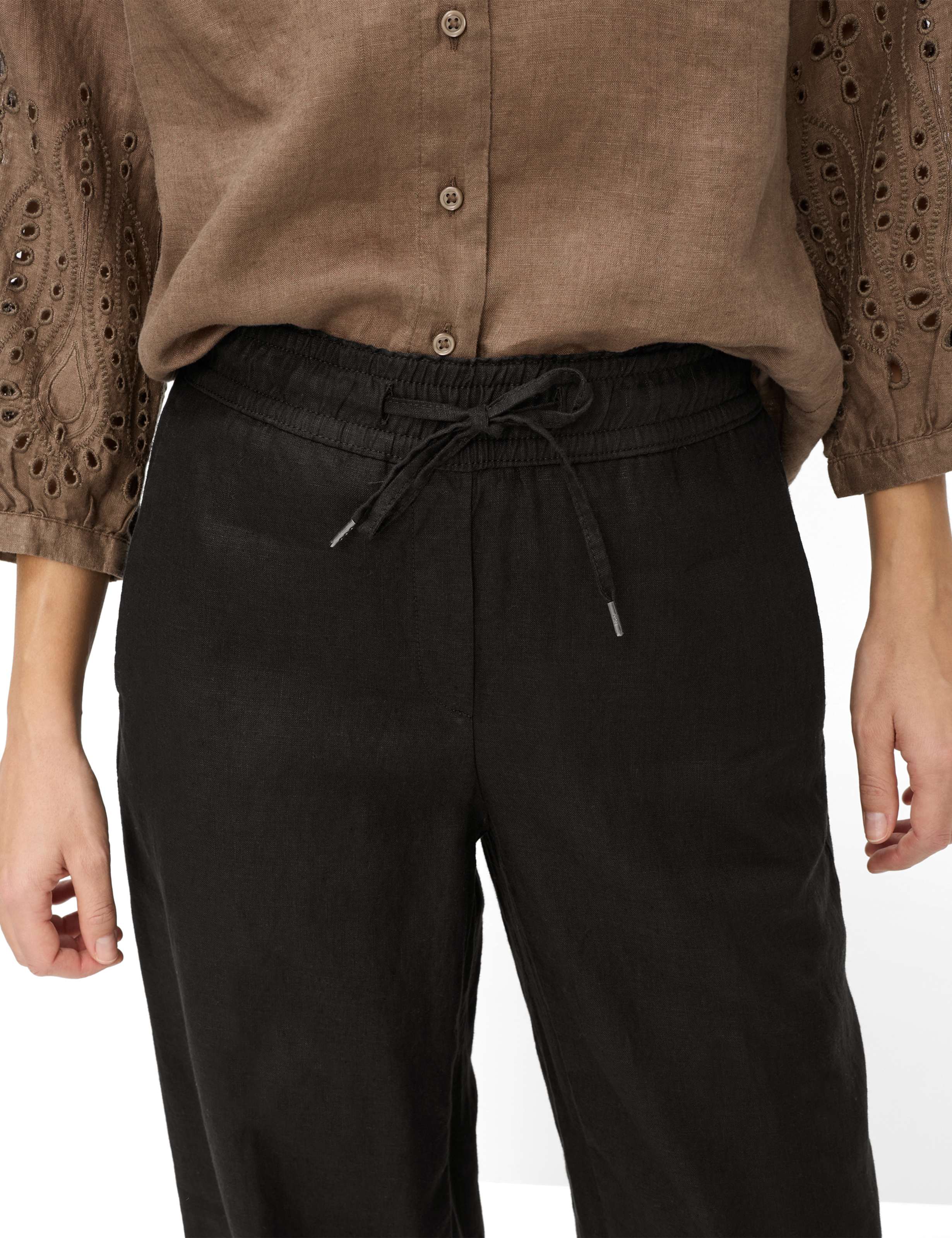 Damen Style FARINA Schwarz Wide Leg Detail 2