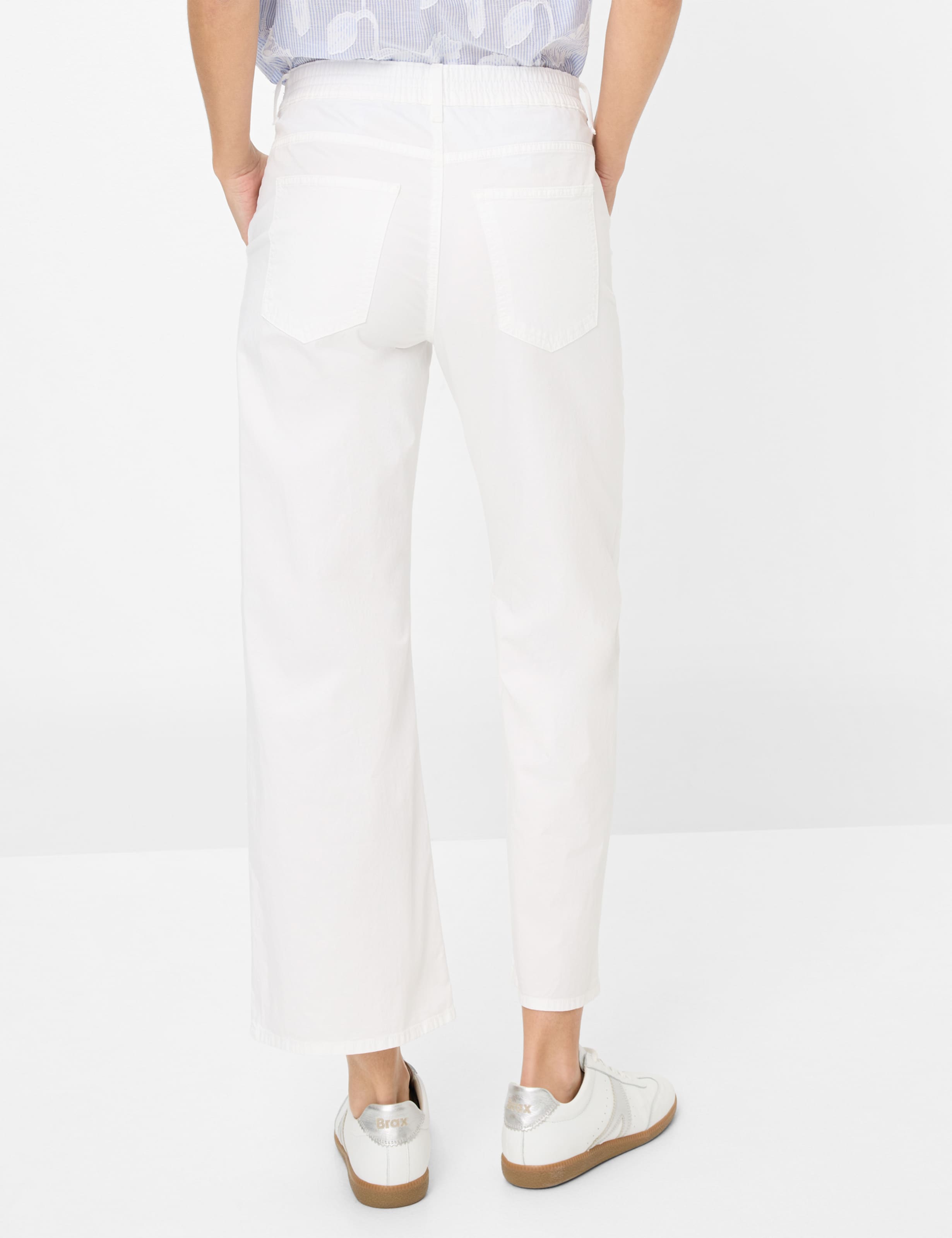 Damen Style MAINE S Weiß Wide Leg Model Rueck
