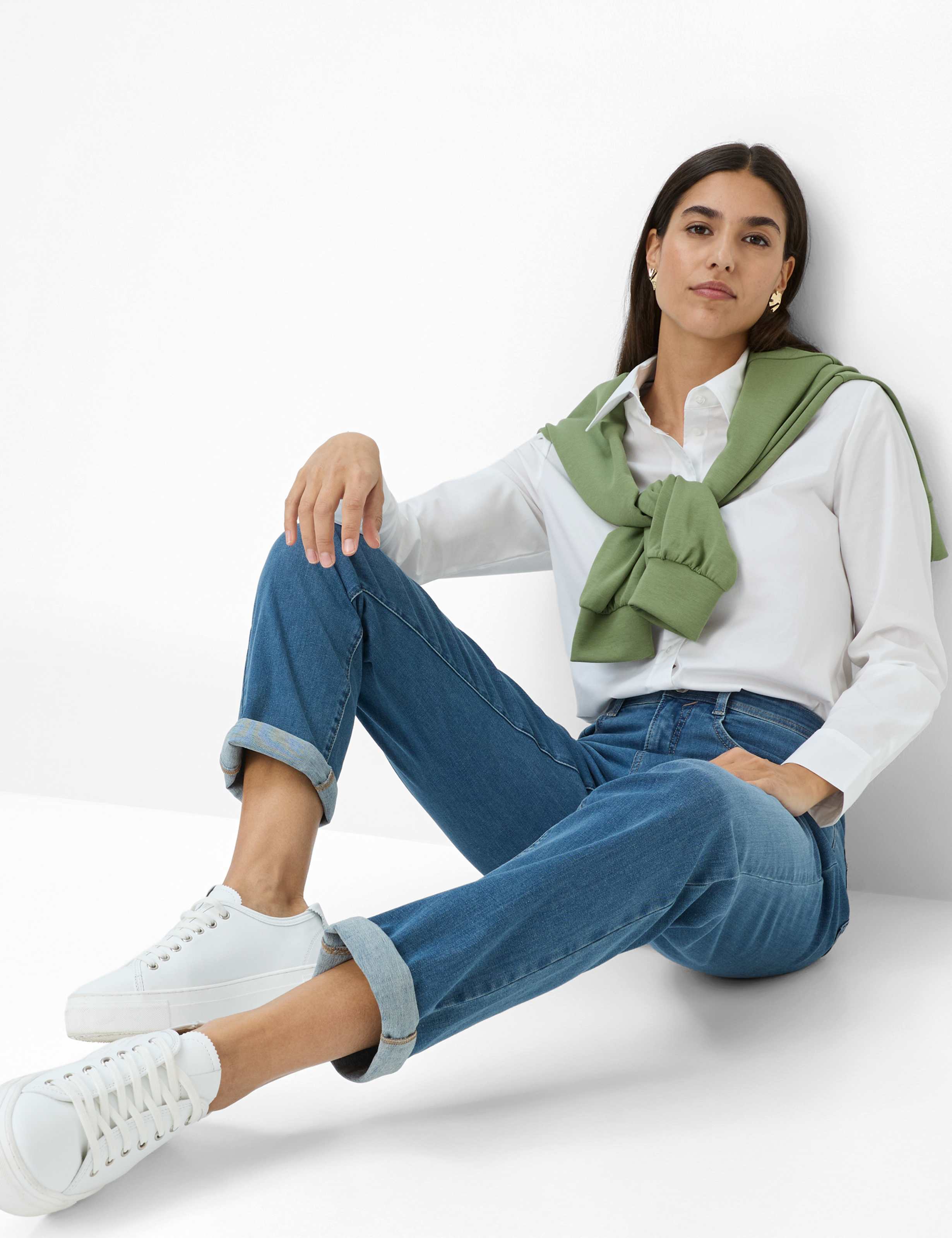 Damen Style CAROLA Denim Blau Feminine Fit Detail 1