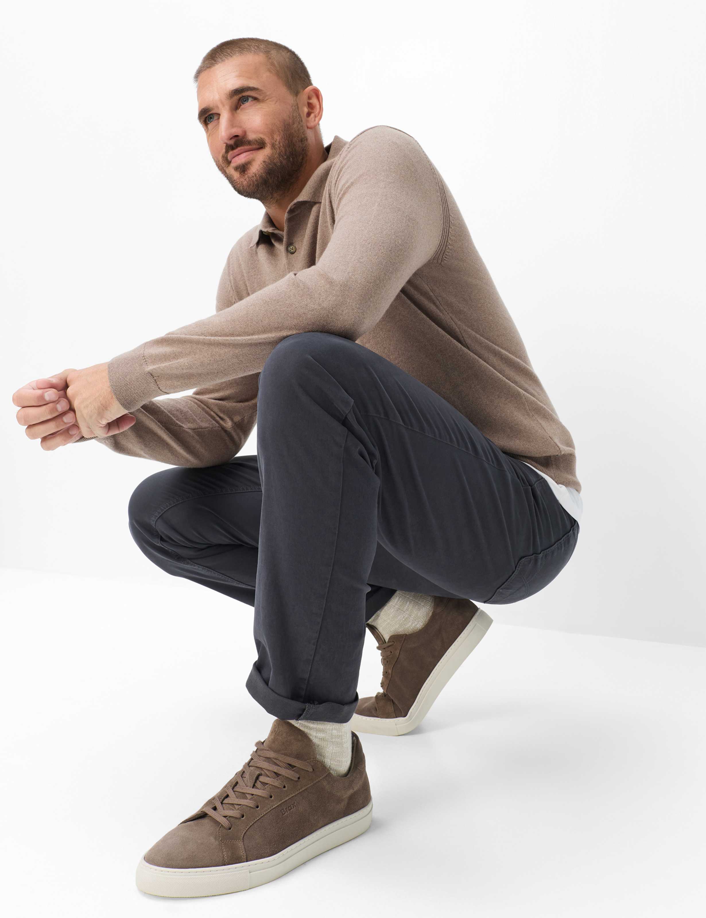 Men Style COOPER Dark Grey Regular fit Detail 1