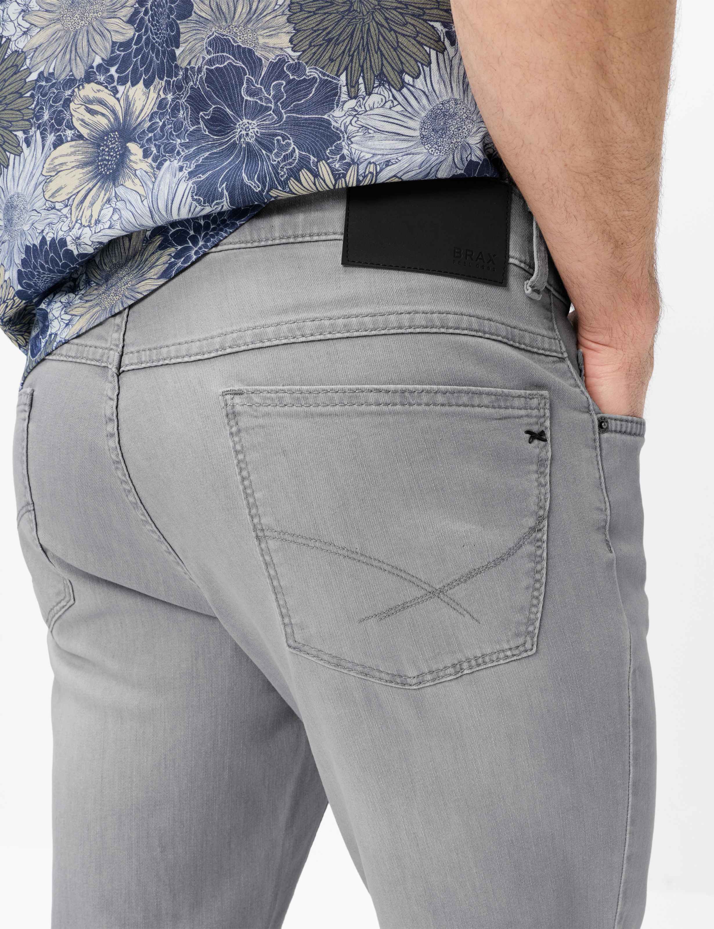 Men Style COOPER Denim Medium Gray Regular Fit Detail 2