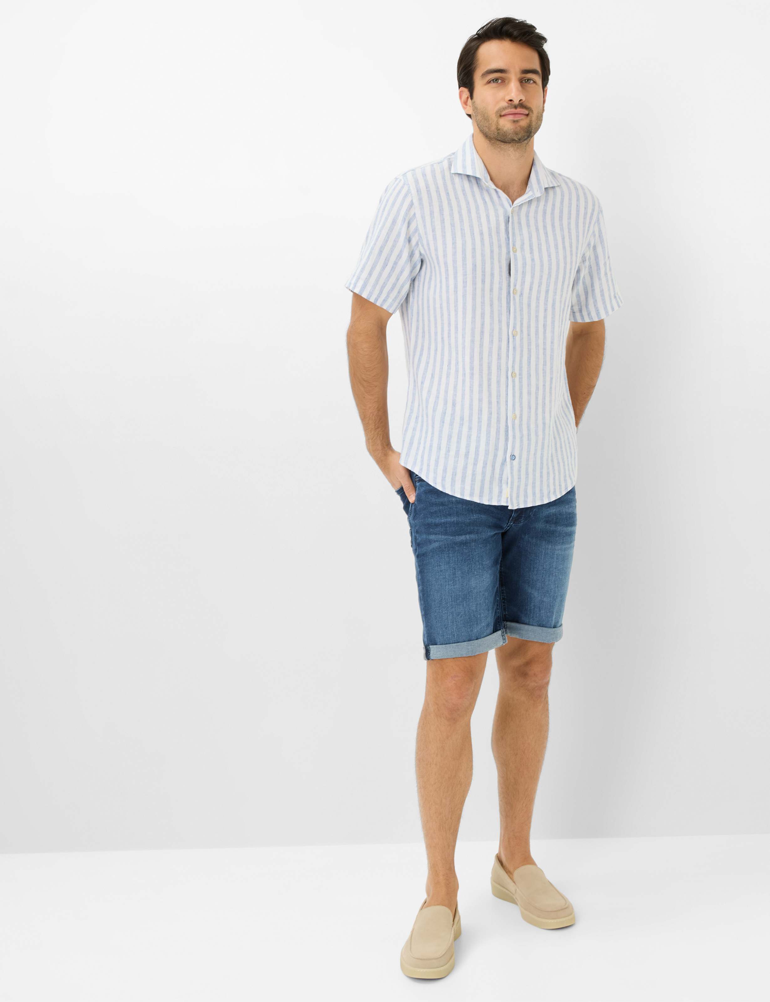 Heren Style HARDY Lichtblauw  Model outfit
