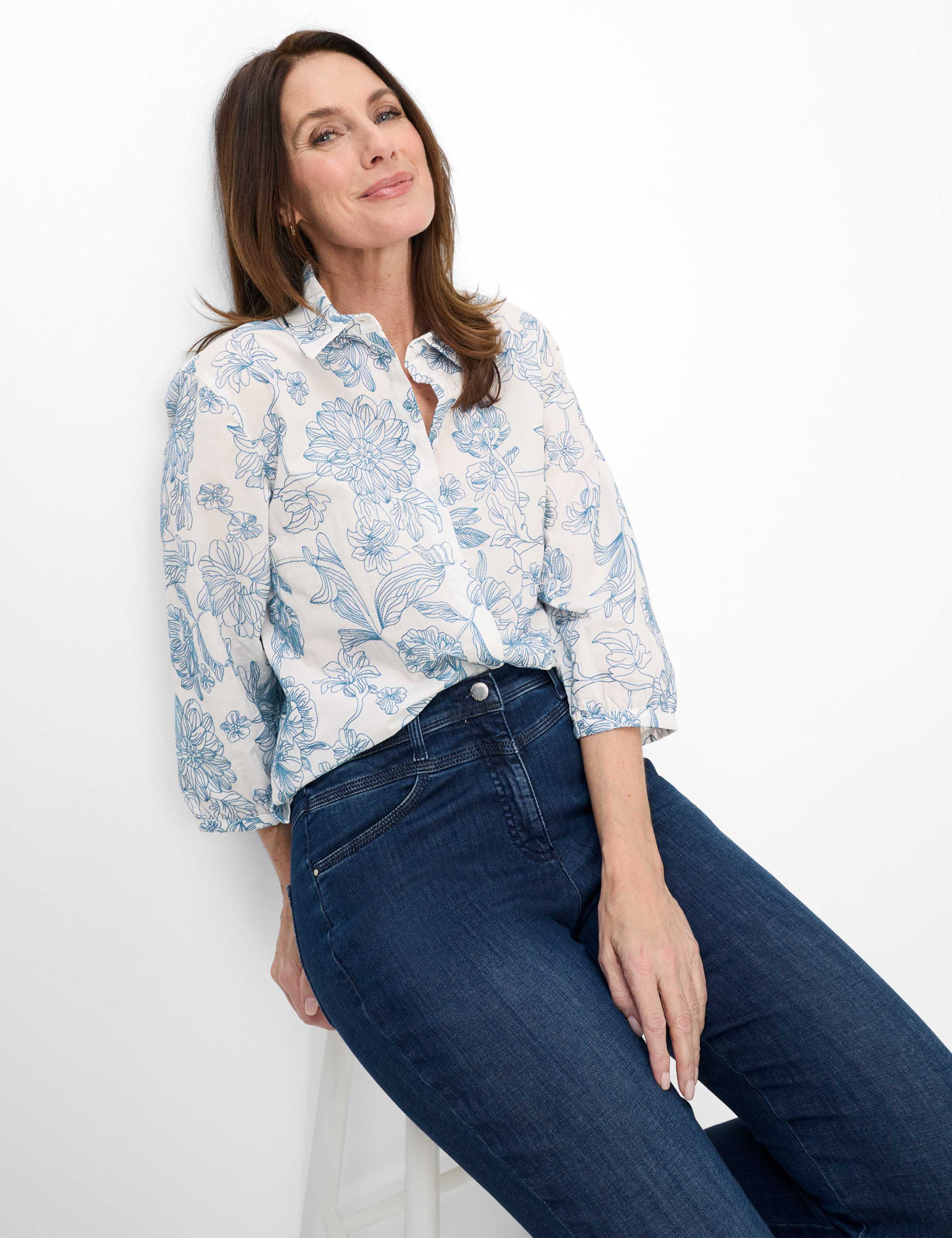 Femme Style LAURA NEW Bleu Super Slim Fit Détail 1