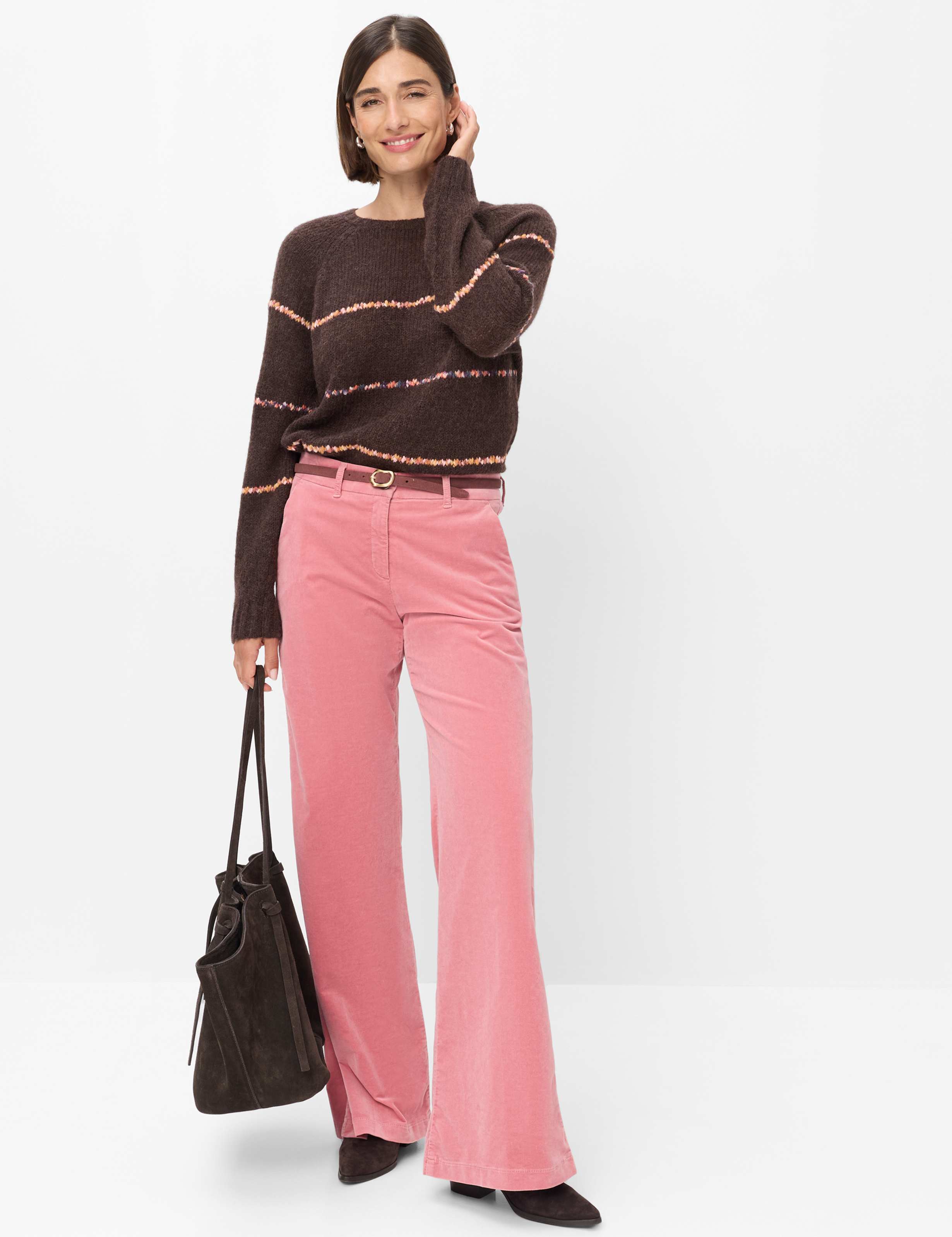 Damen Style MAINE Rosa Wide Leg Model Outfit