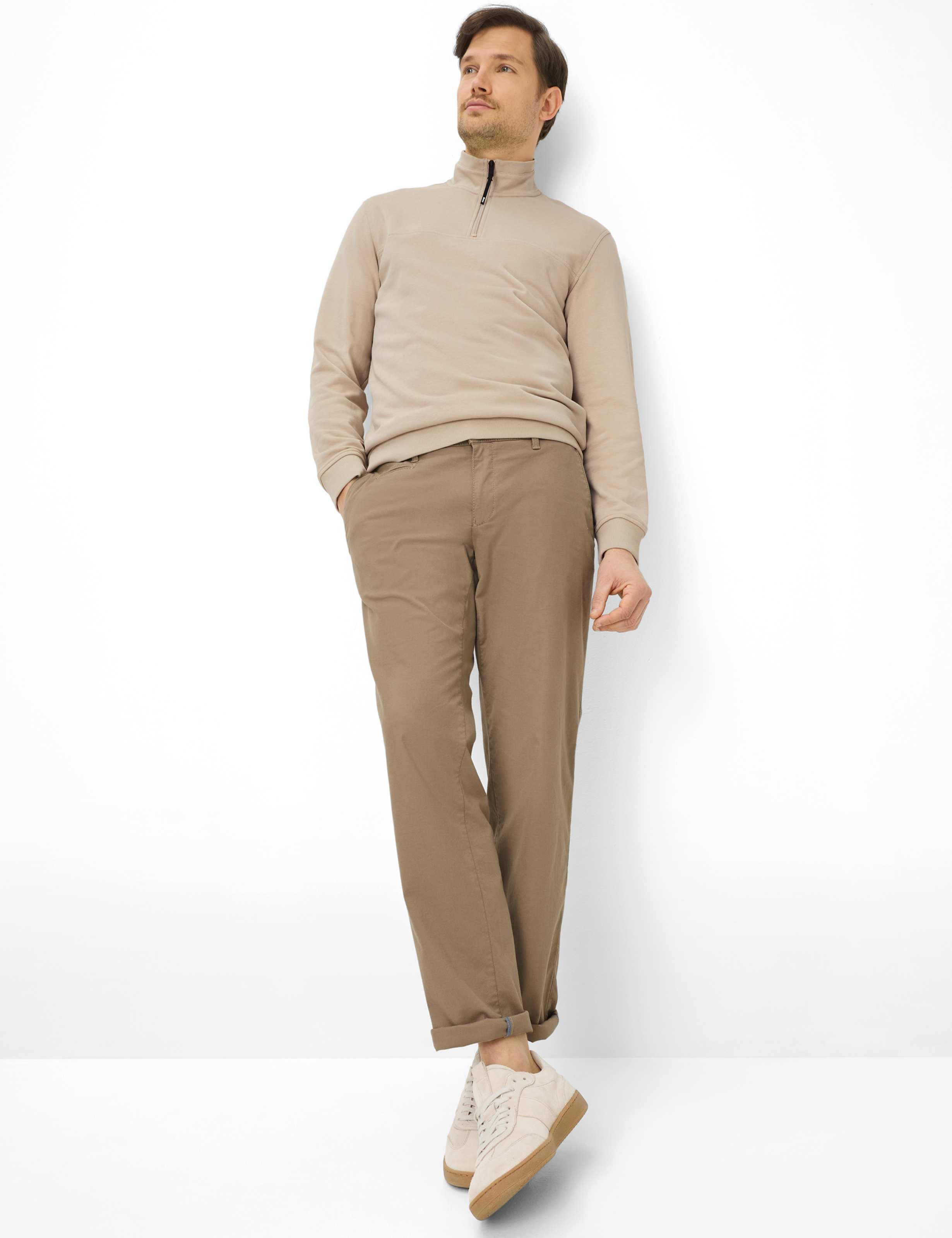 Herren Style FABIO IN Braun Modern Fit Model Outfit