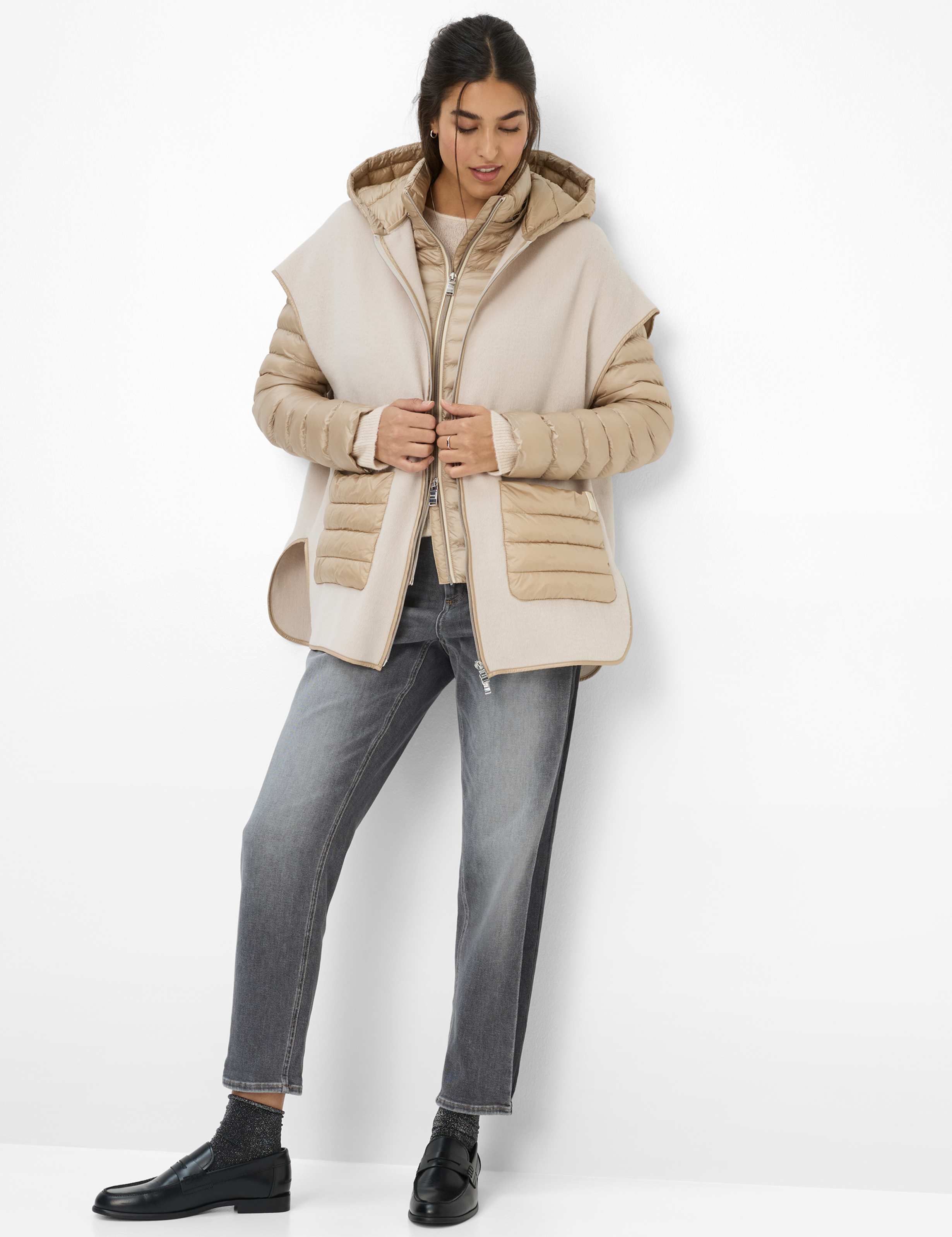 Women Style KYOTO Beige  Model Outfit