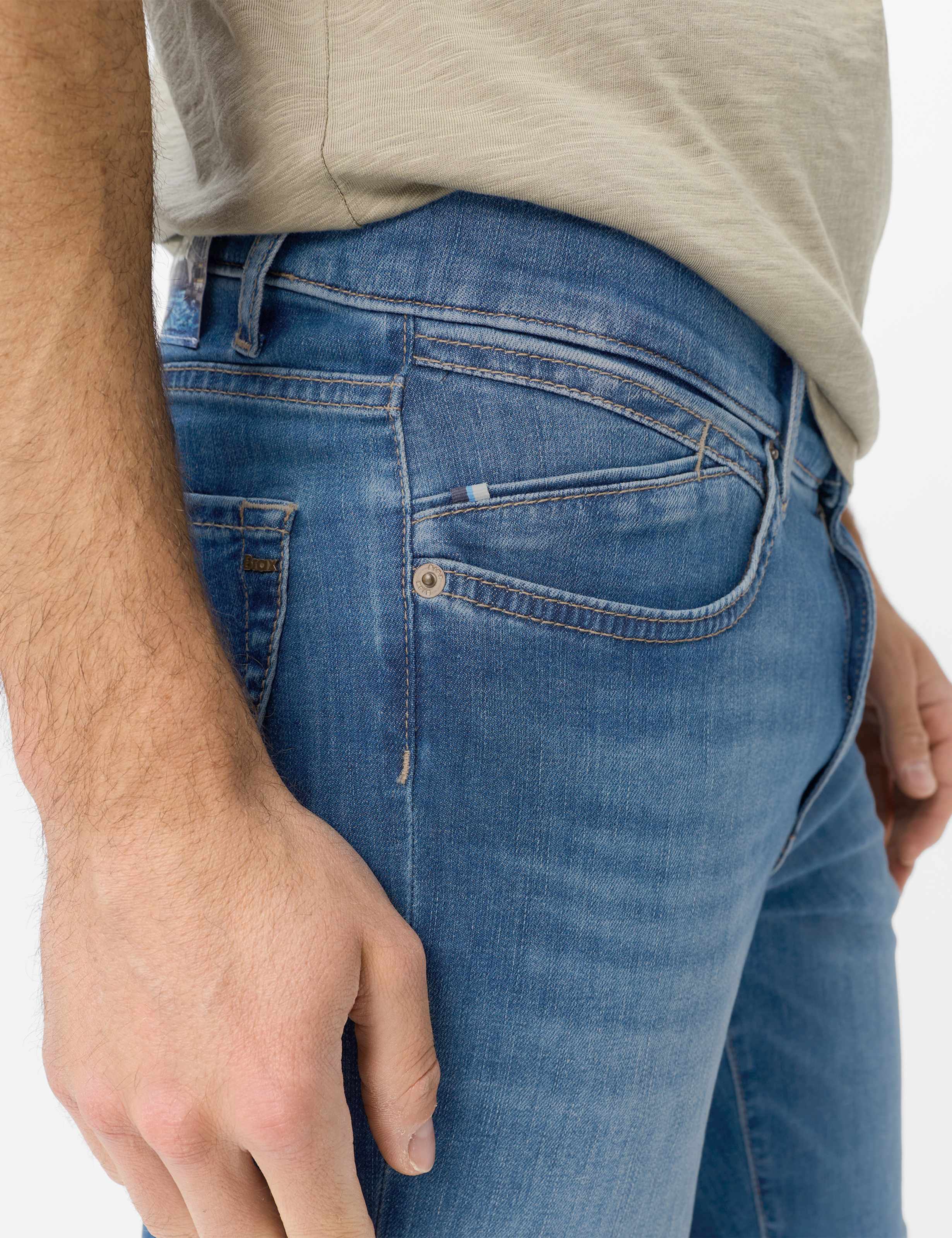 Heren Style CHUCK B Denim Donkerblauw Modern Fit Detail 2