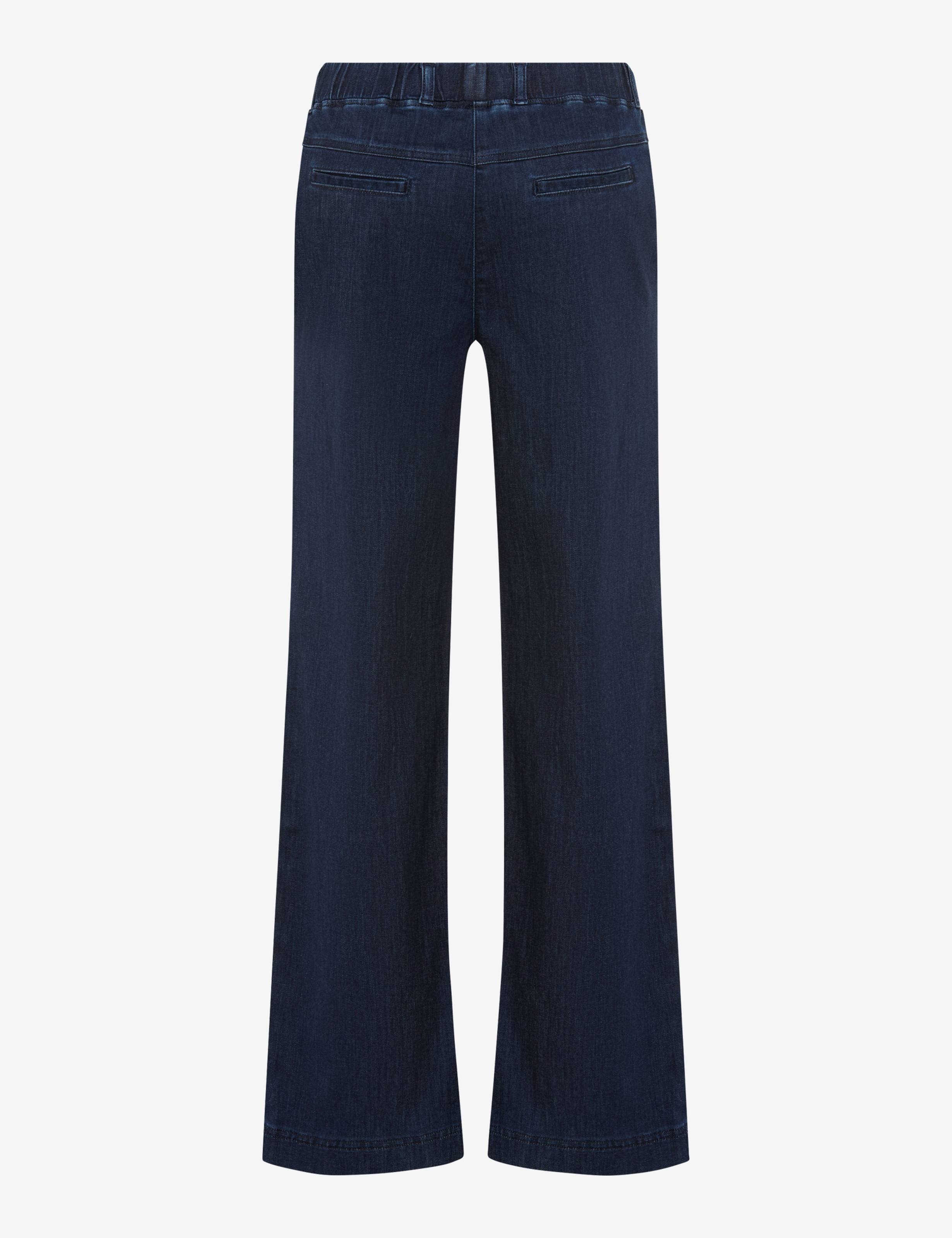 Femme Style PAM FLARED Denim Bleu Foncé  Détourage arrière