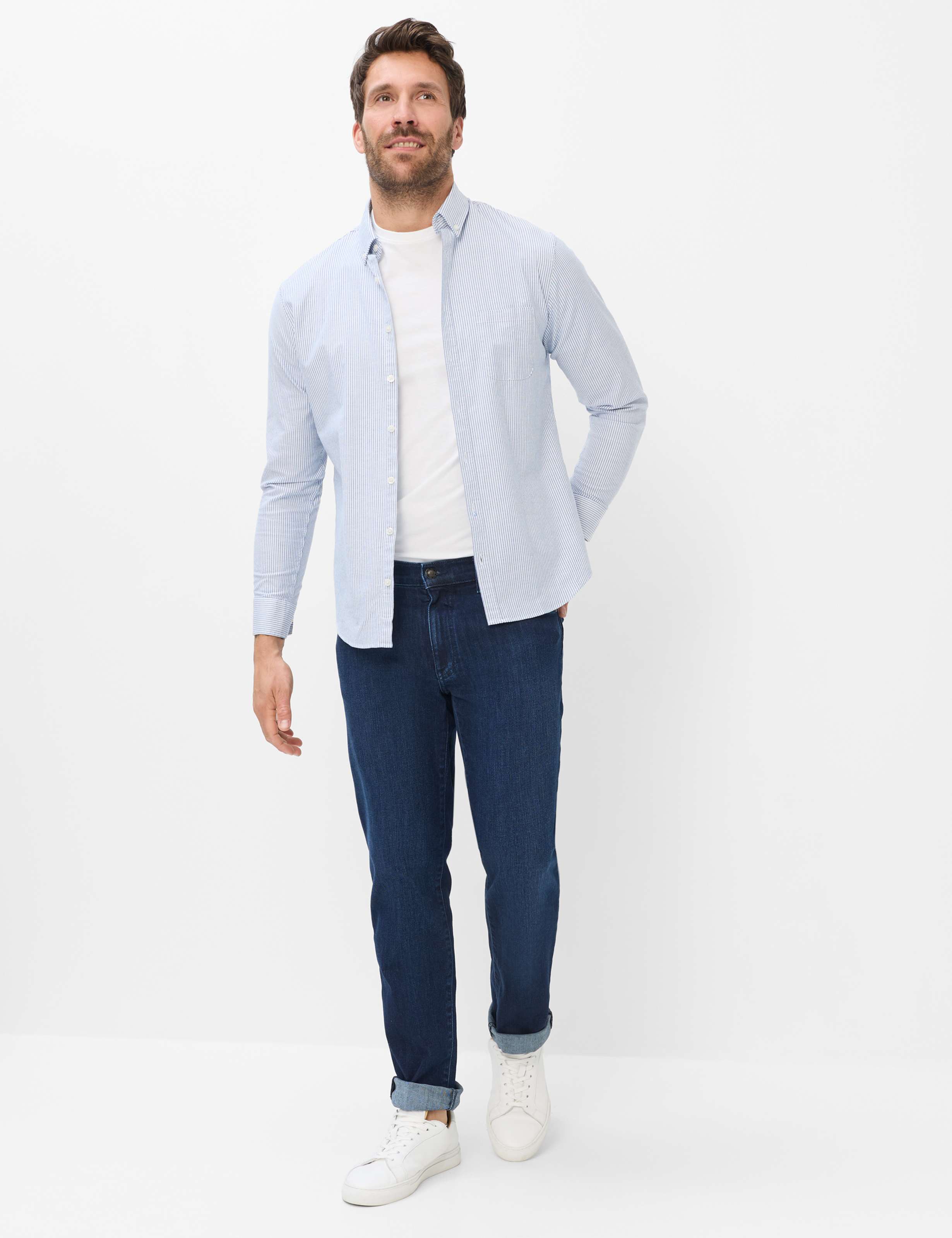 Men Style CADIZ Denim Blue Straight fit Model Outfit