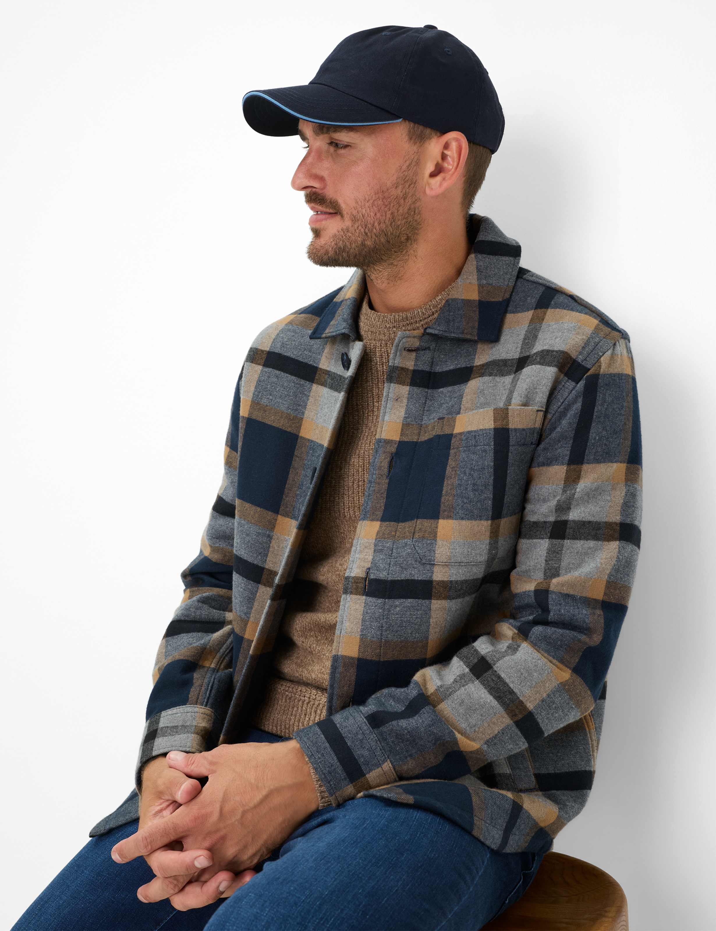 Heren Style SANTIAGO Blauw  Detail 1