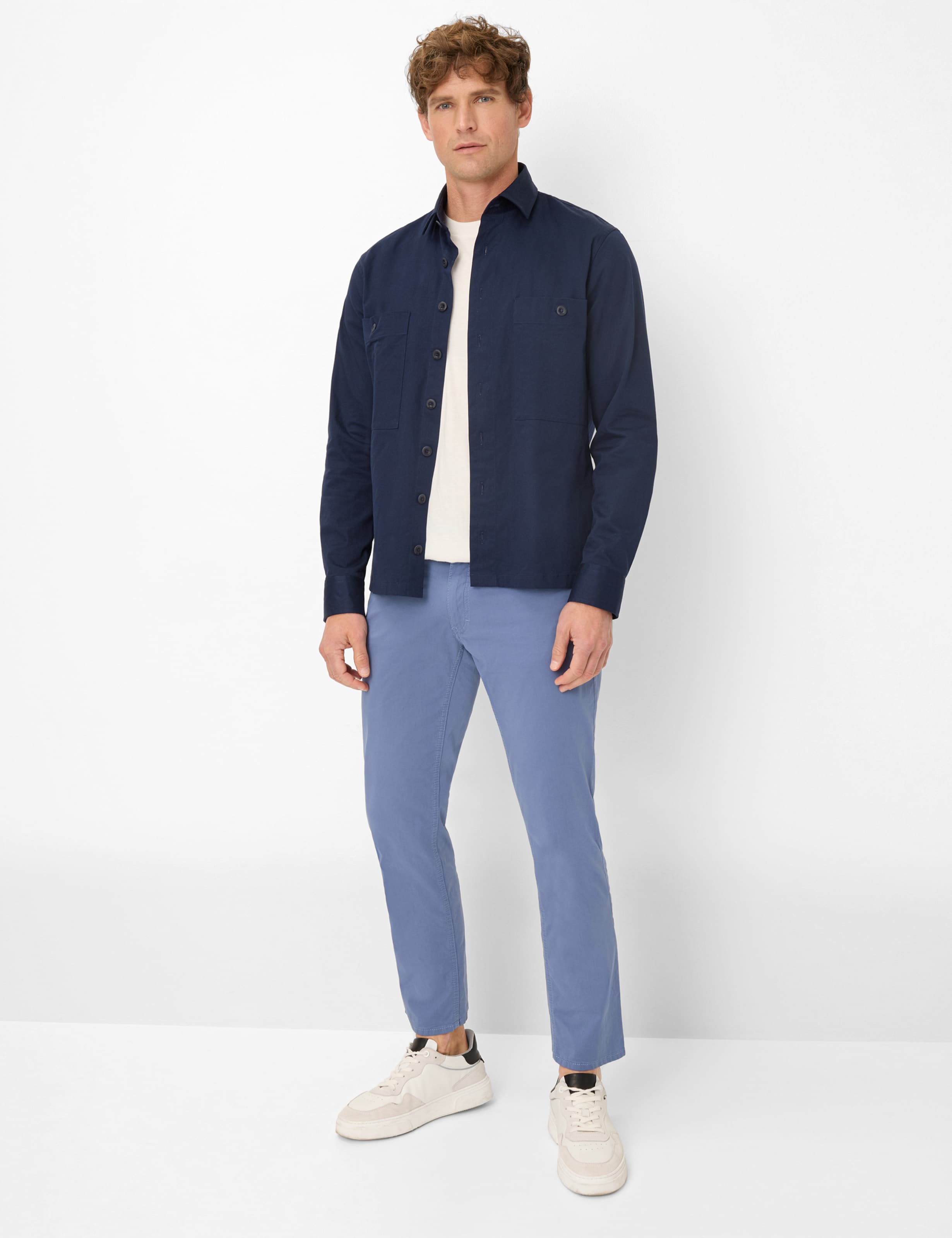 Herren Style COOPER Blau Regular Fit Model Outfit