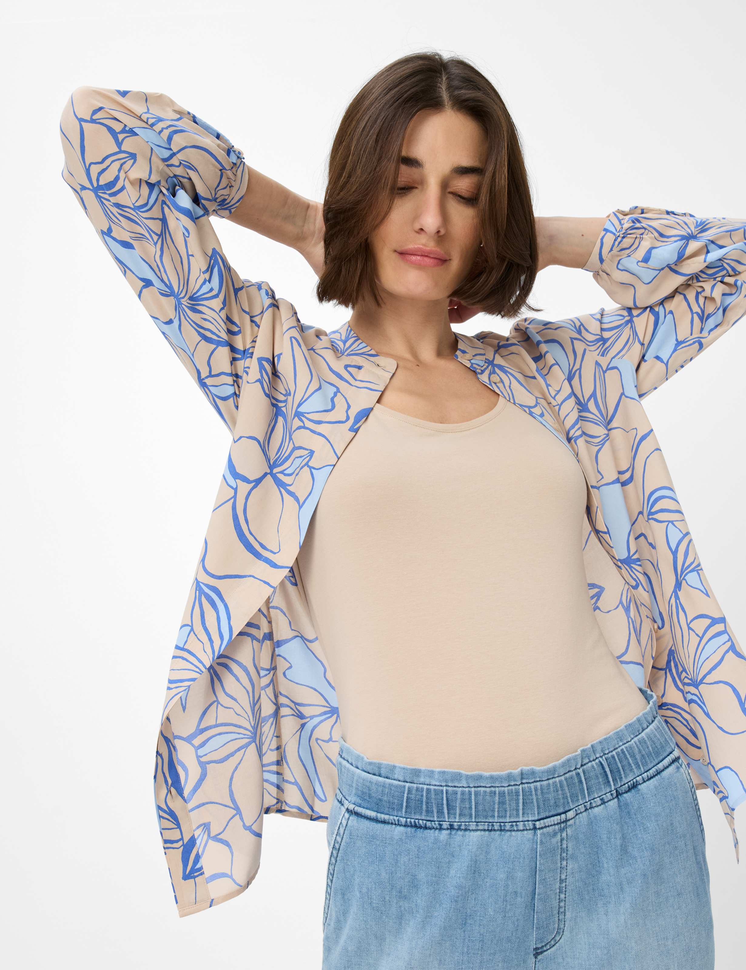 Femme Style SILVY Beige  Détail 1