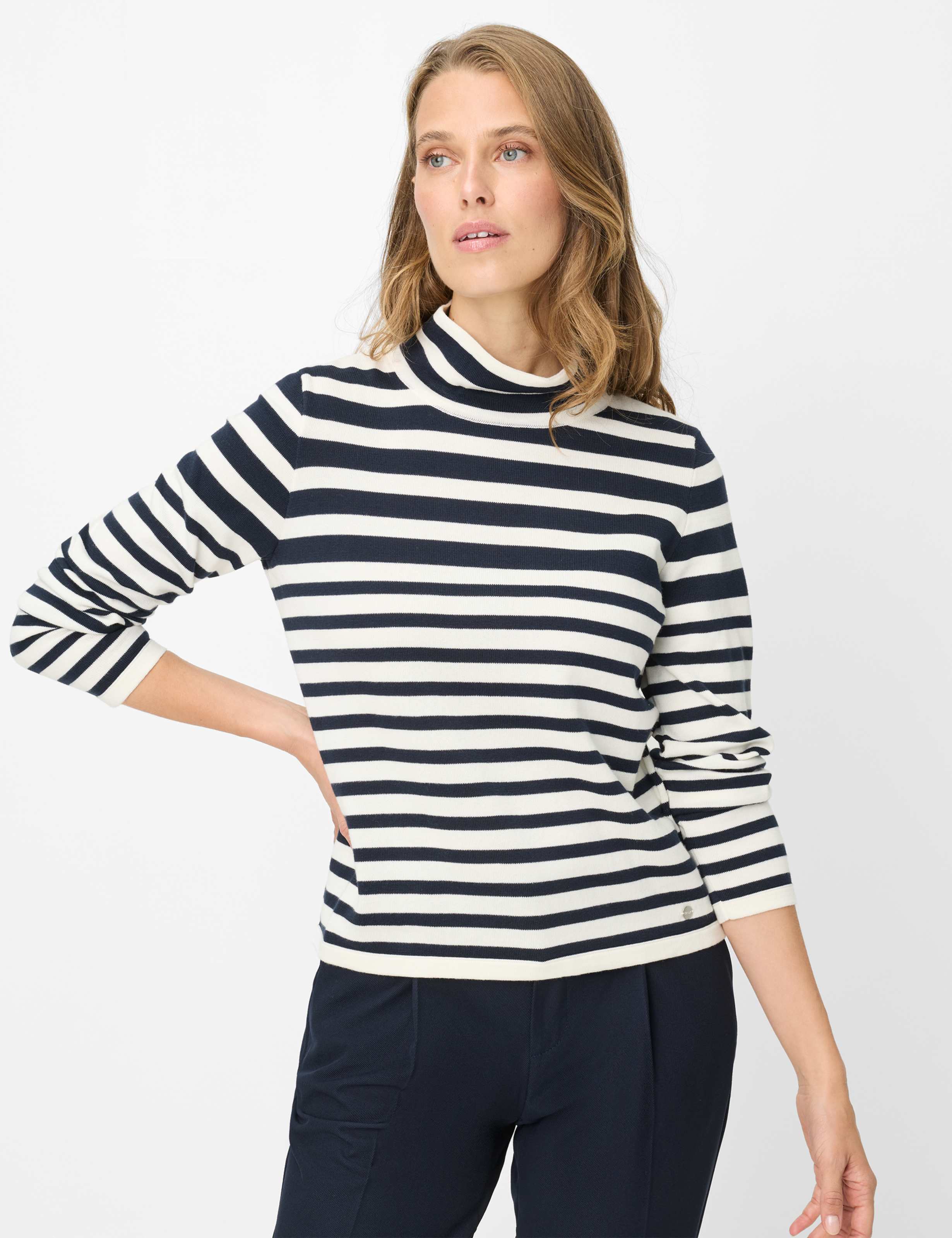 Thumbnail - Brax Damen Strickpullover Style LESLEY navy, dunkelblau, Gr. 36