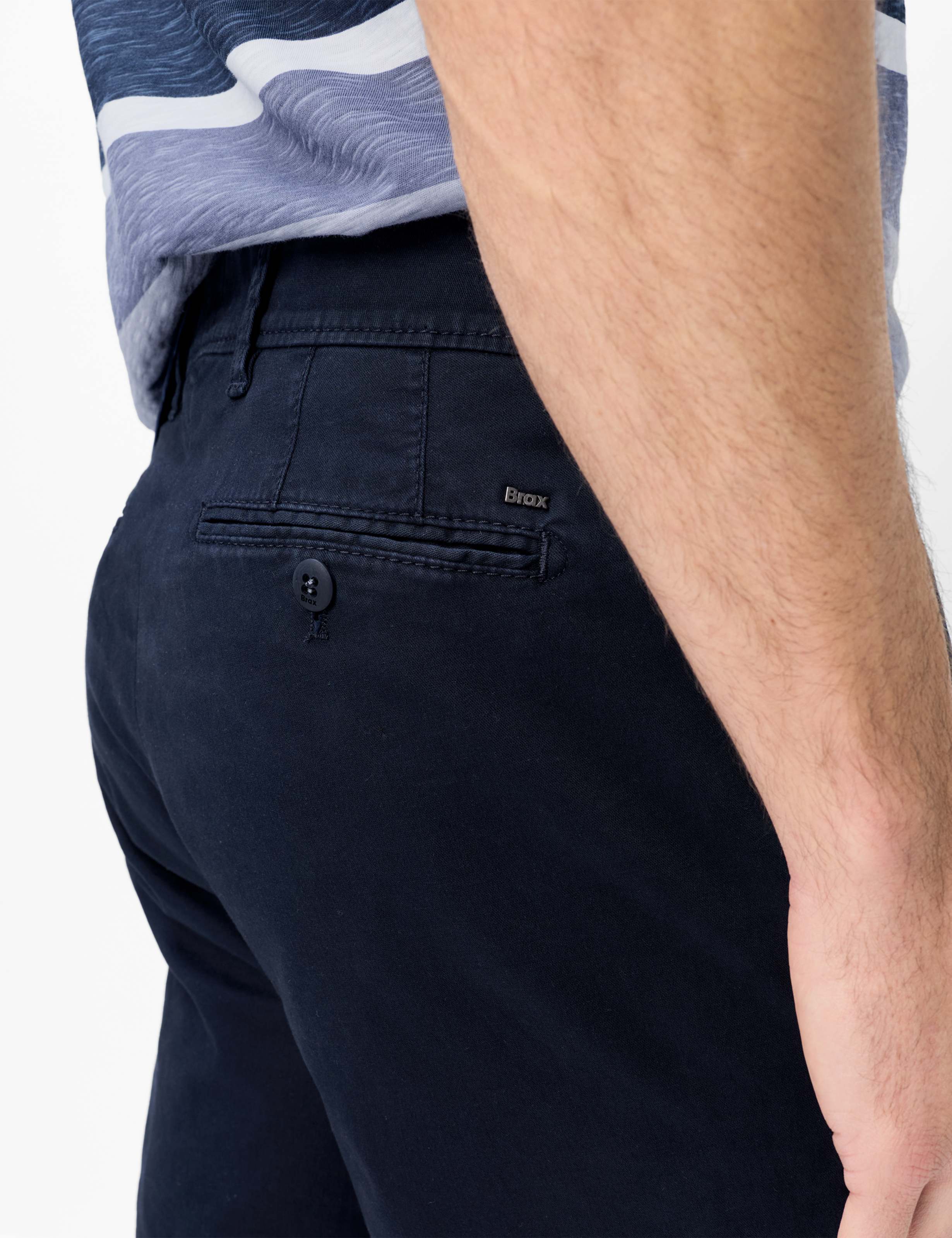 Men Style EVANS Dark Blue Regular Fit Detail 2