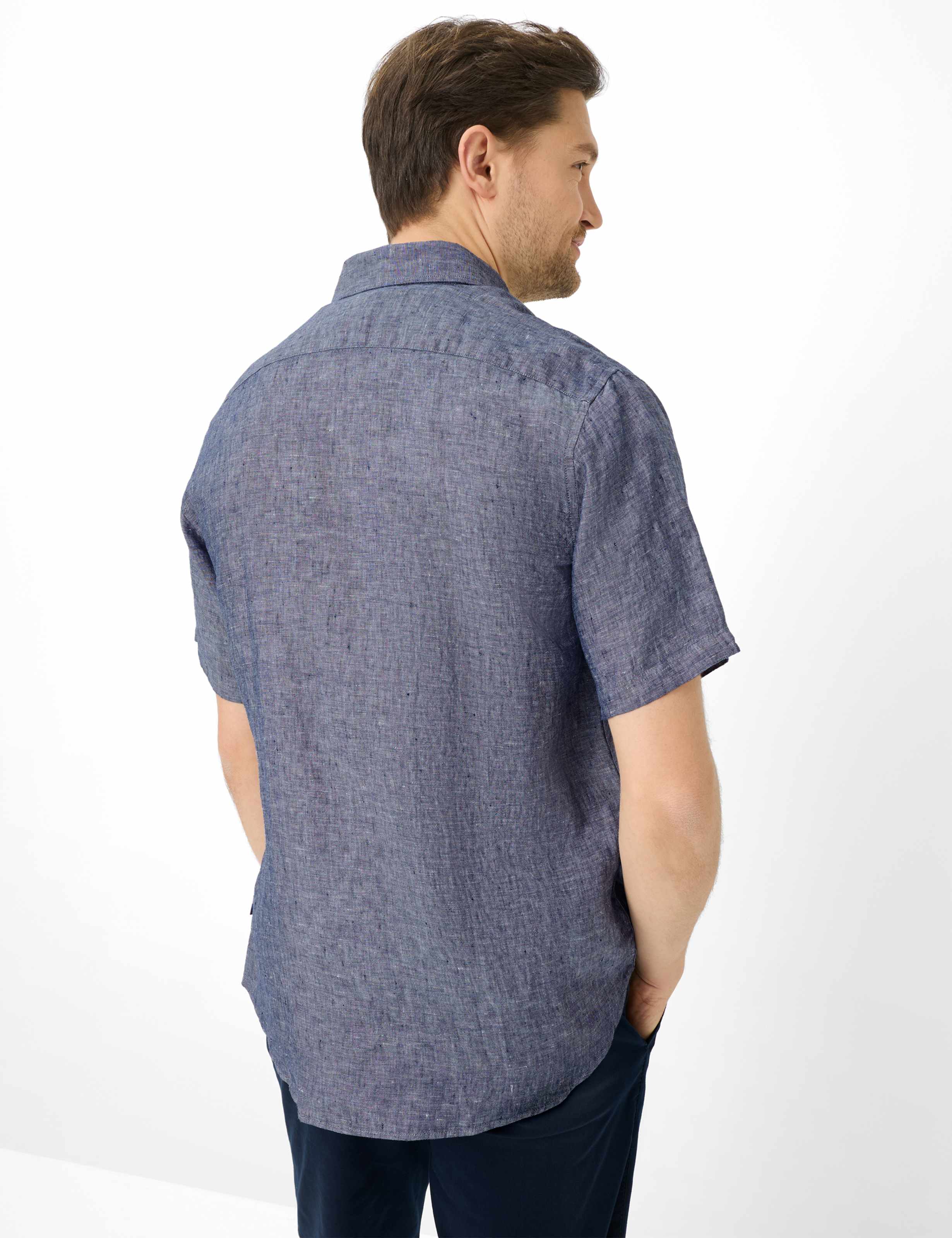 Thumbnail - Brax Herren Hemd Style DAN marine, Blau, Gr. L