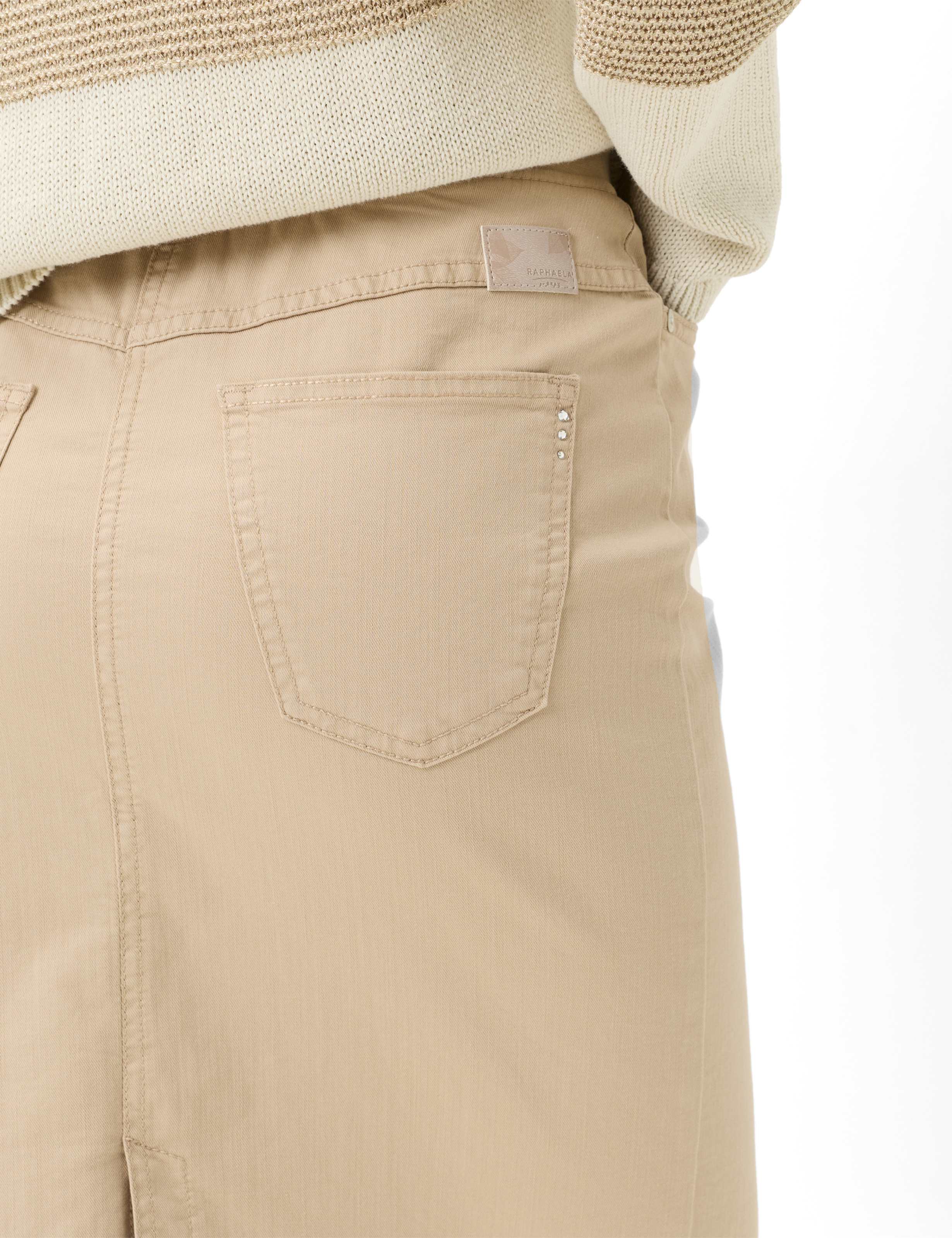 Dames Style PAMINA SKIRT Lichtbruin Slim Fit Detail 2