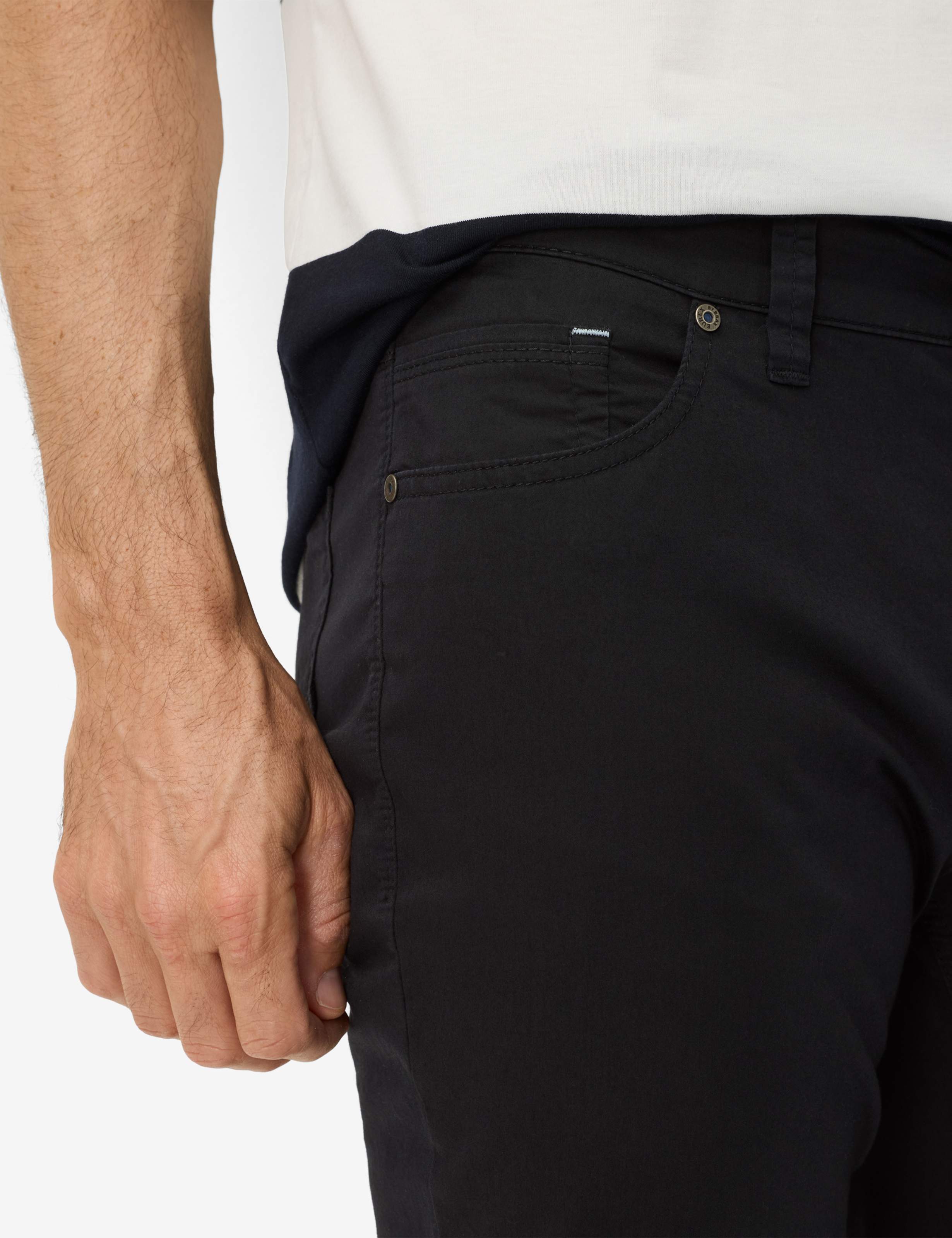 Herre Style LUKE Mørkeblå Regular Fit Detalje 2