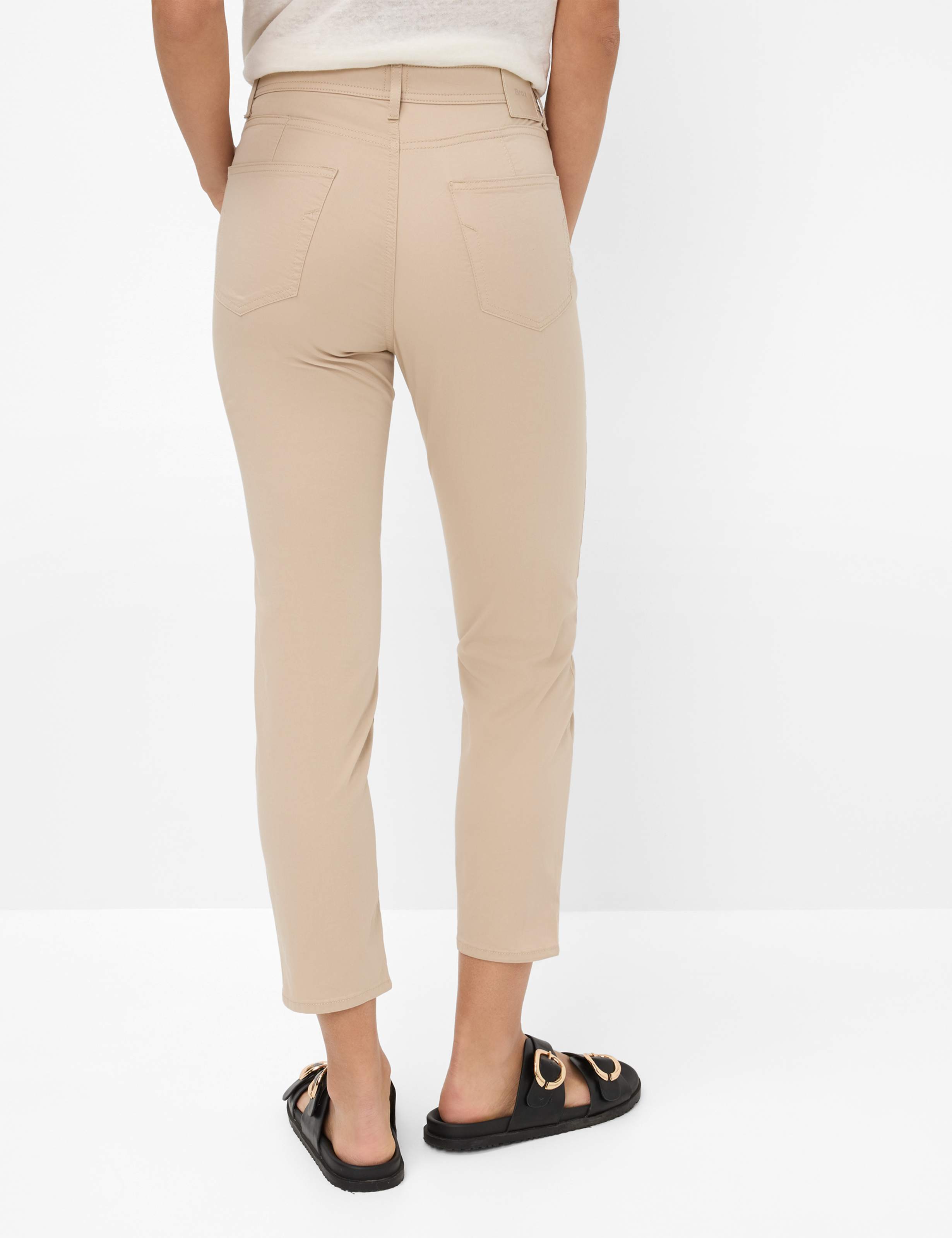 Women Style MARY S Beige Regular Fit Model back
