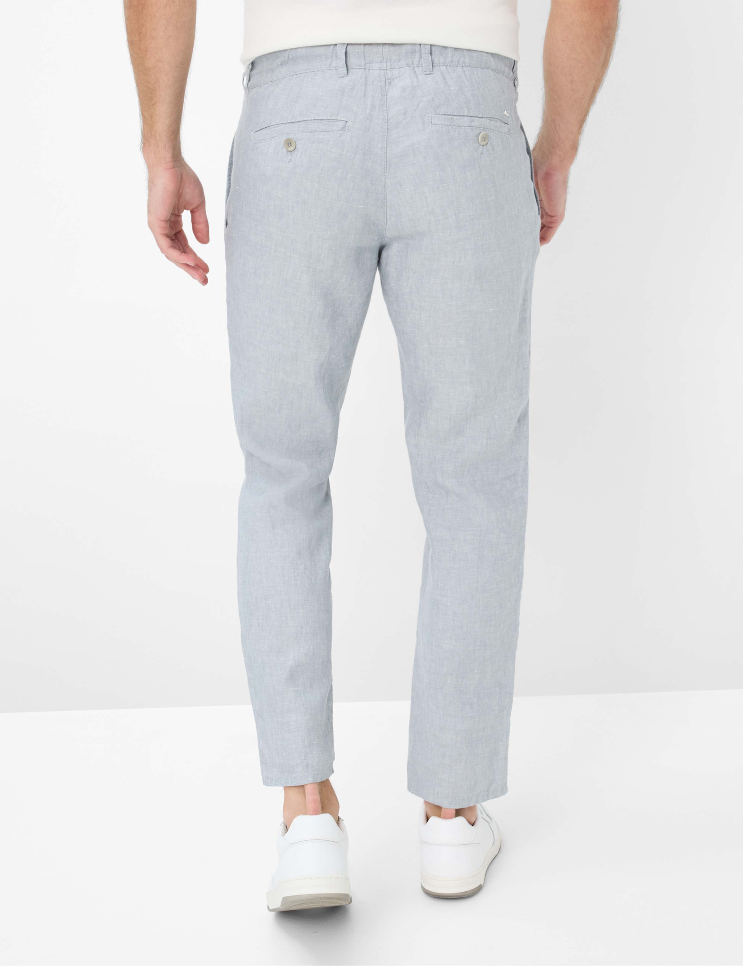 Homme Style FABIO Gris Clair Modern Fit Dos mannequin
