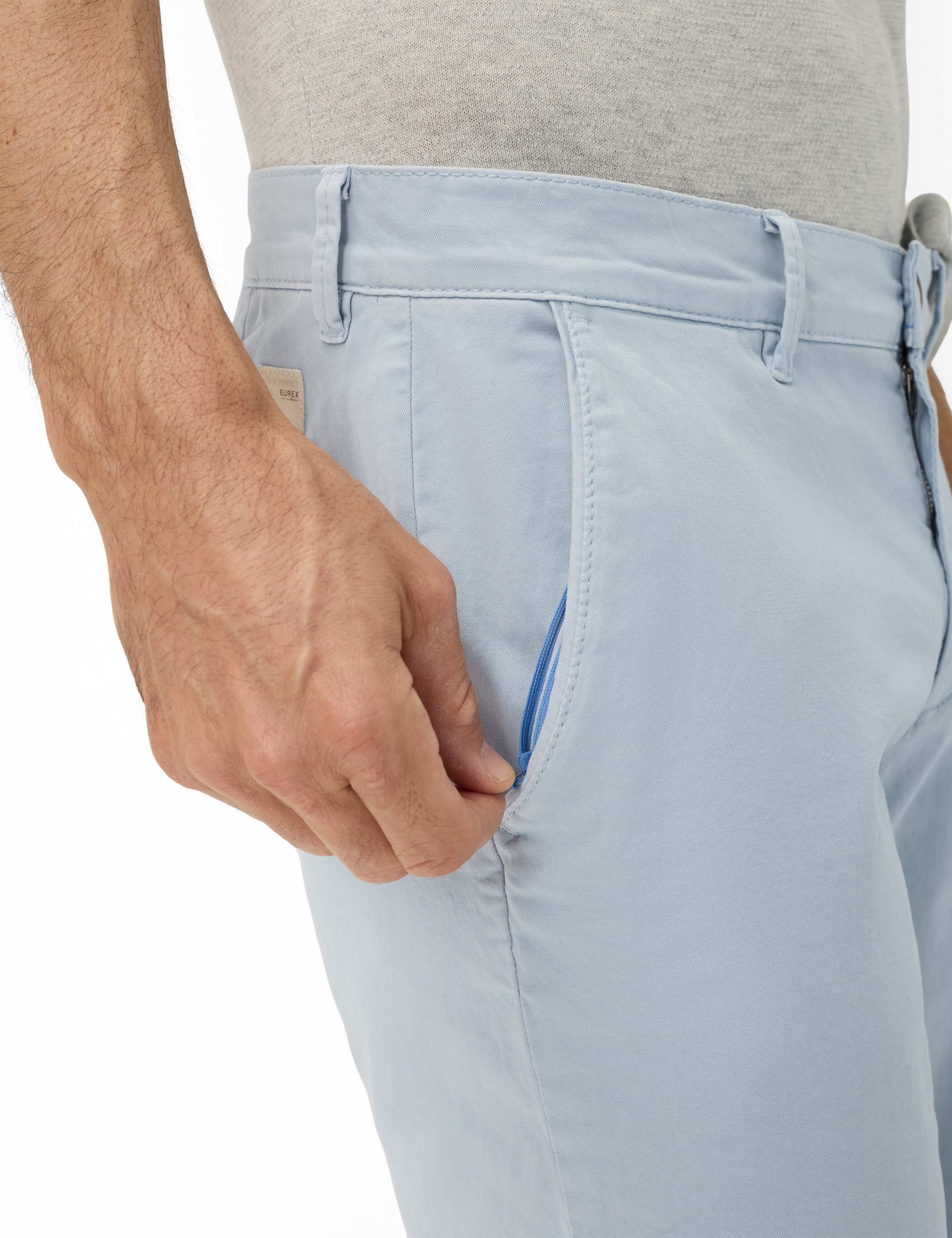 Herren Style BURT Hellblau Regular Fit Detail 1