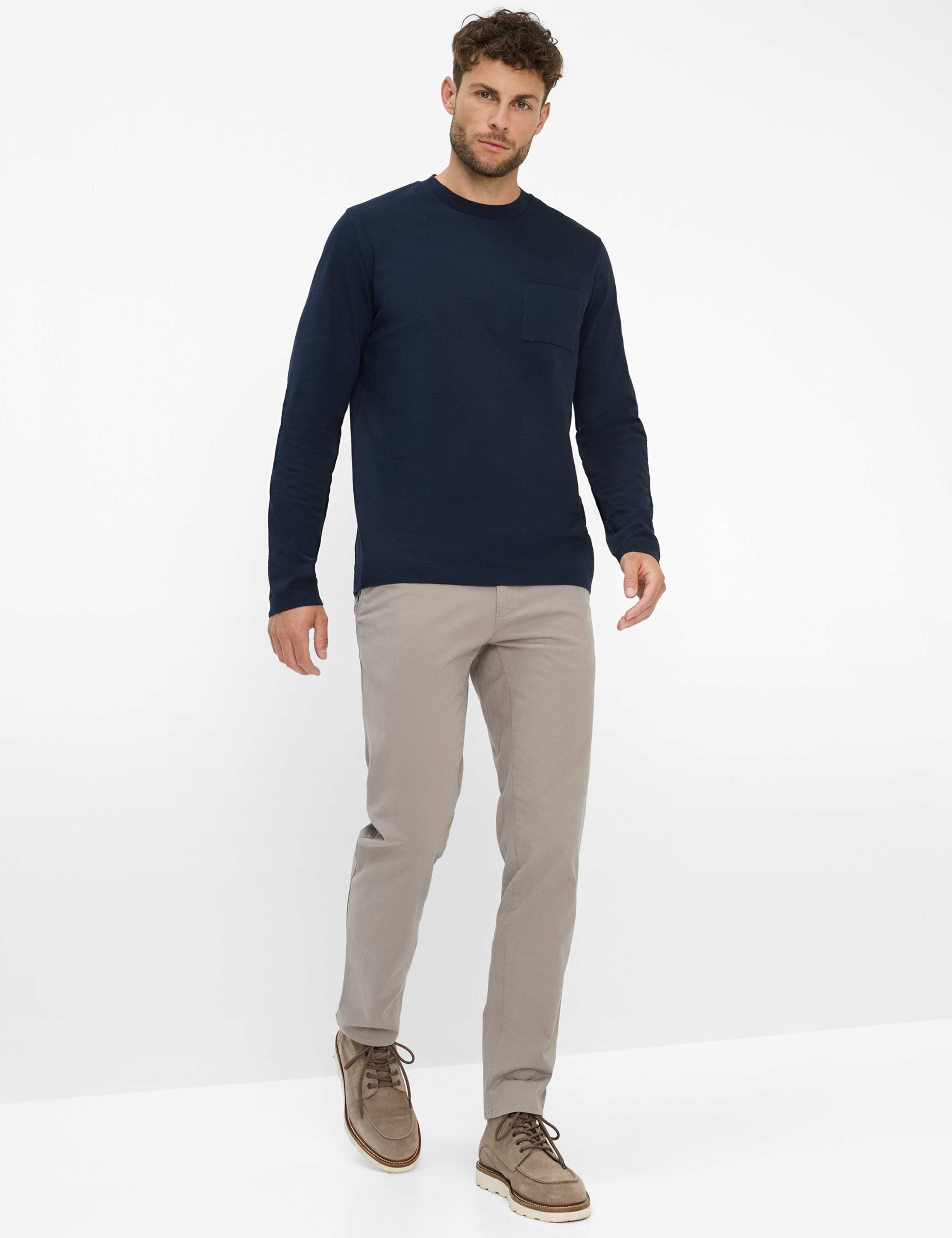 Men Style SANTINO Dark Blue  Model Outfit