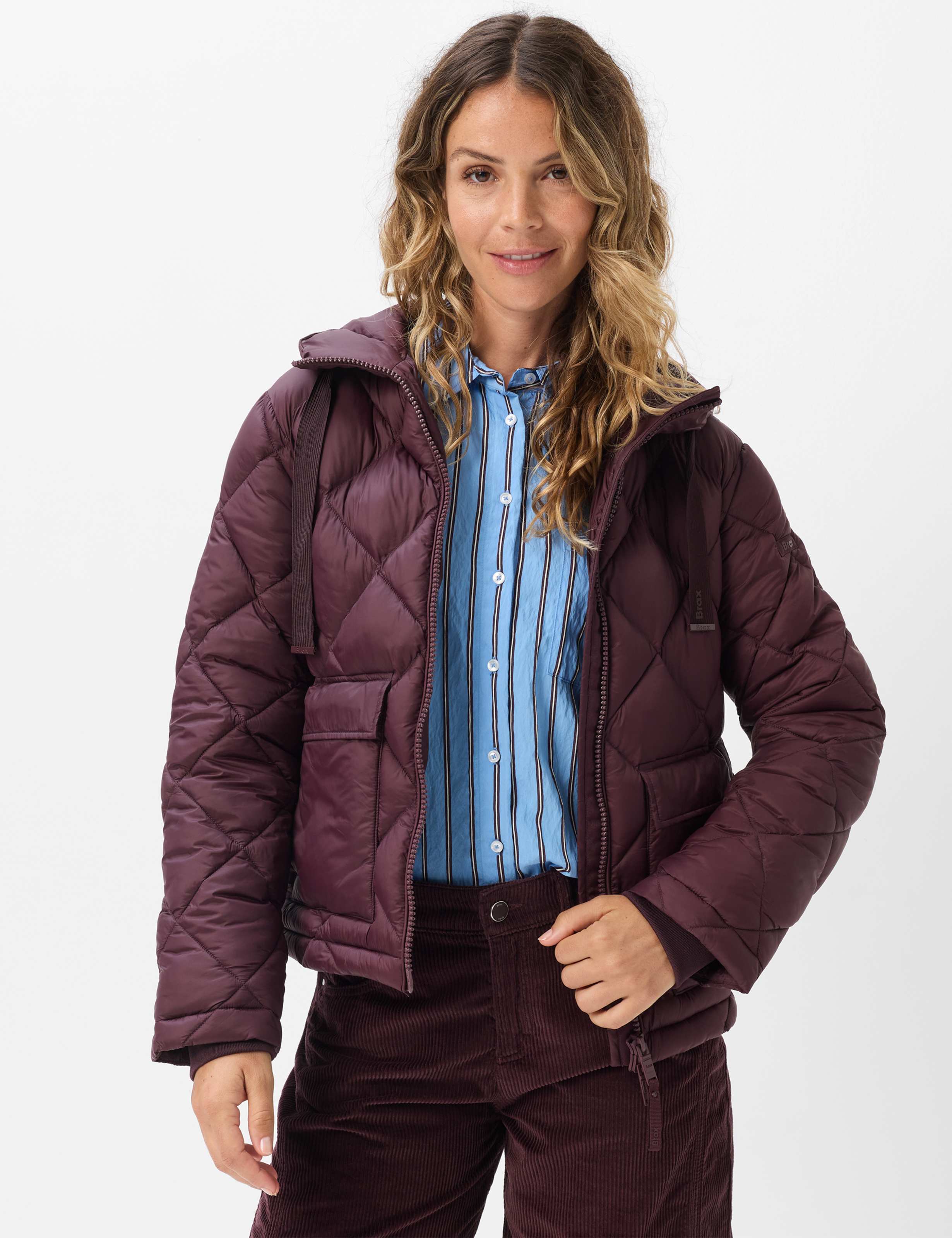 Brax Dames Jas  Style TARA blackberry violet, donkerpaars, maat 38