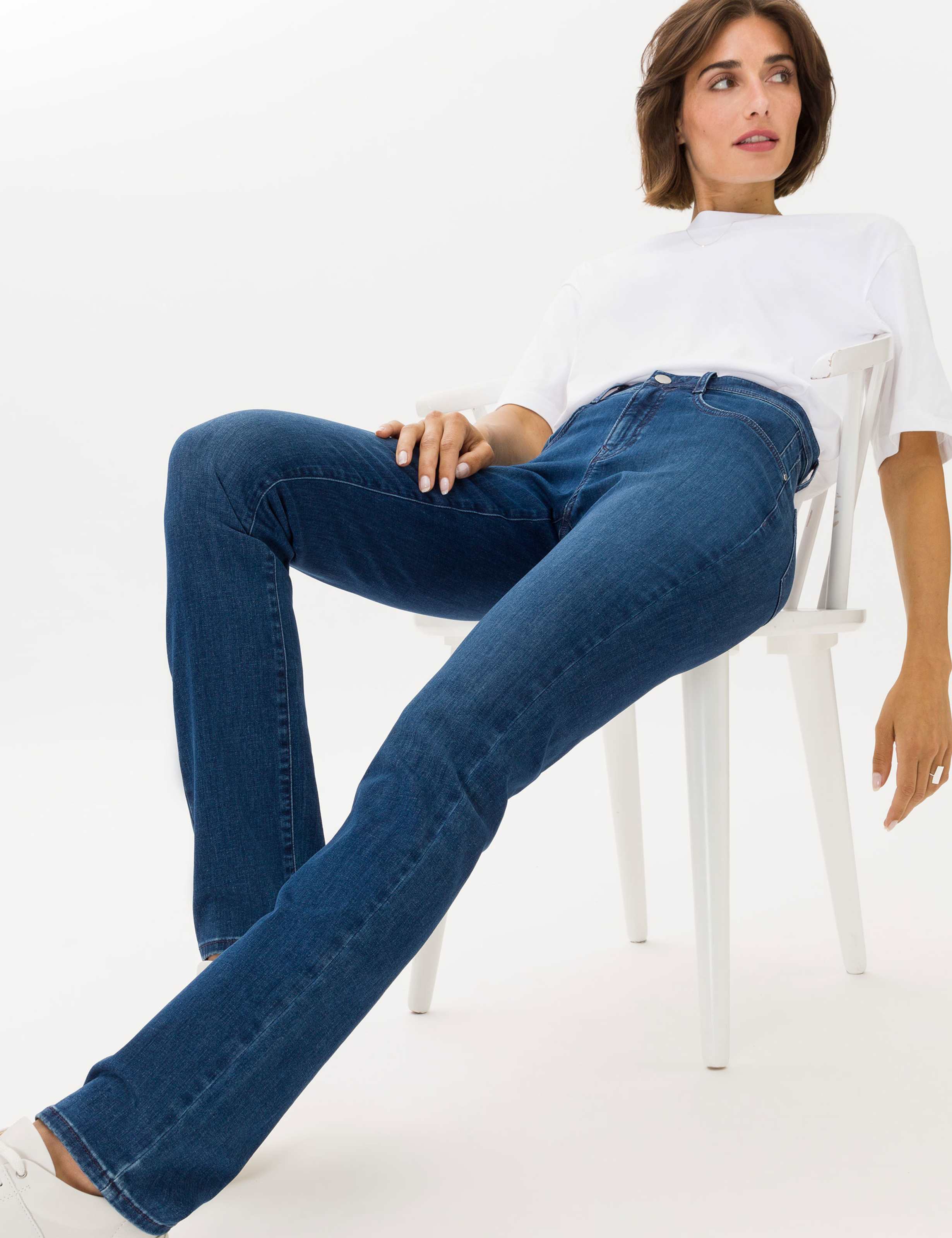 Damen Style MARY Denim Blau Regular Fit Detail 1