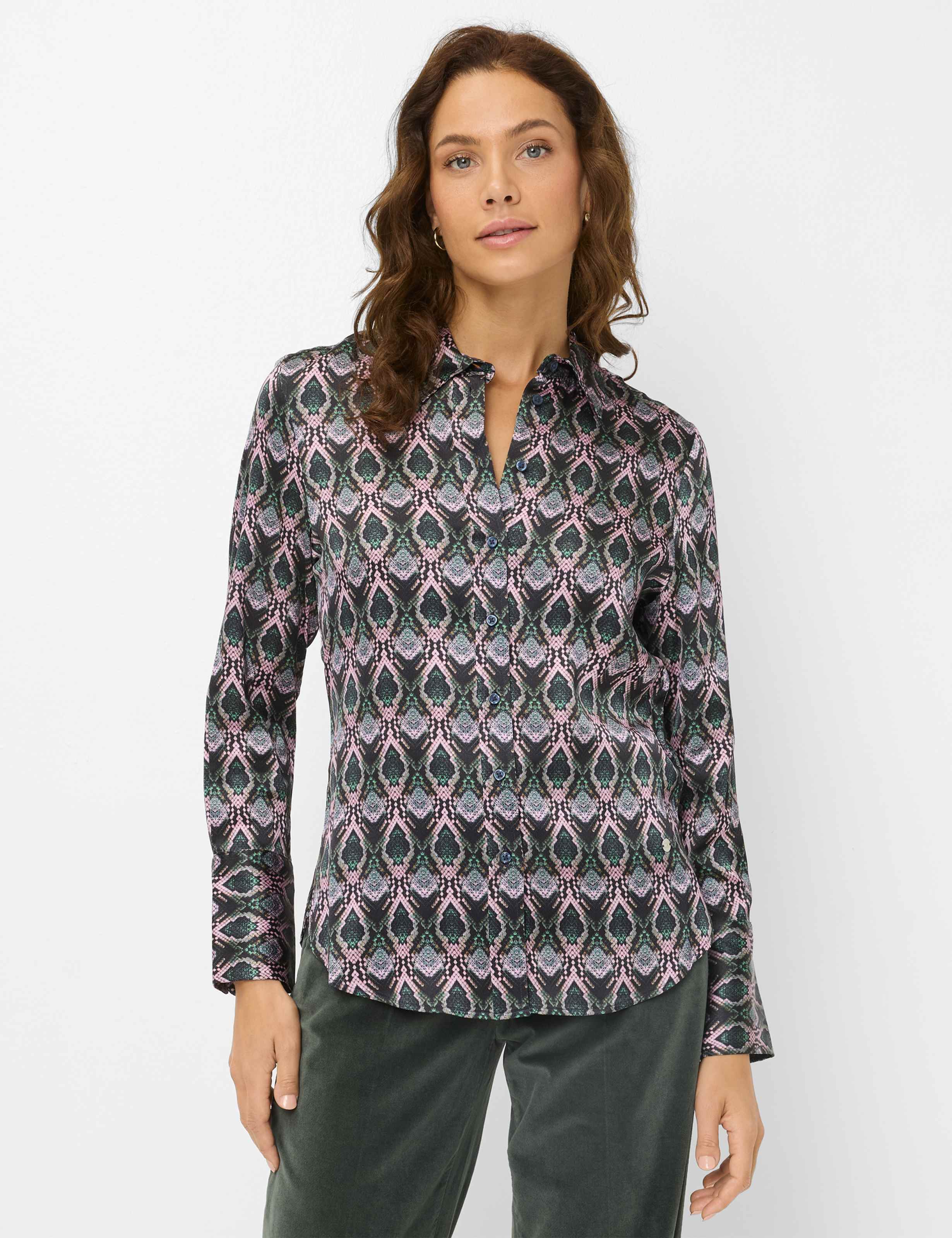 Thumbnail - Brax Damen Hemd Style VICTORIA midnight blue, dunkelblau, Gr. 44