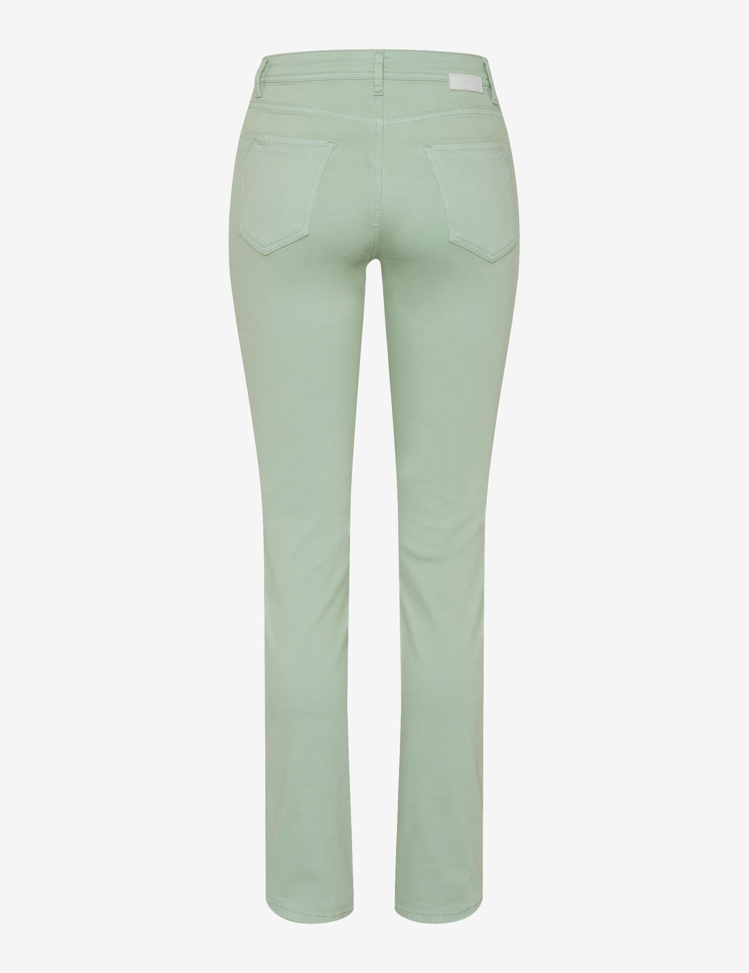 Femme Style MARY Denim Vert Clair Regular Fit Détourage arrière