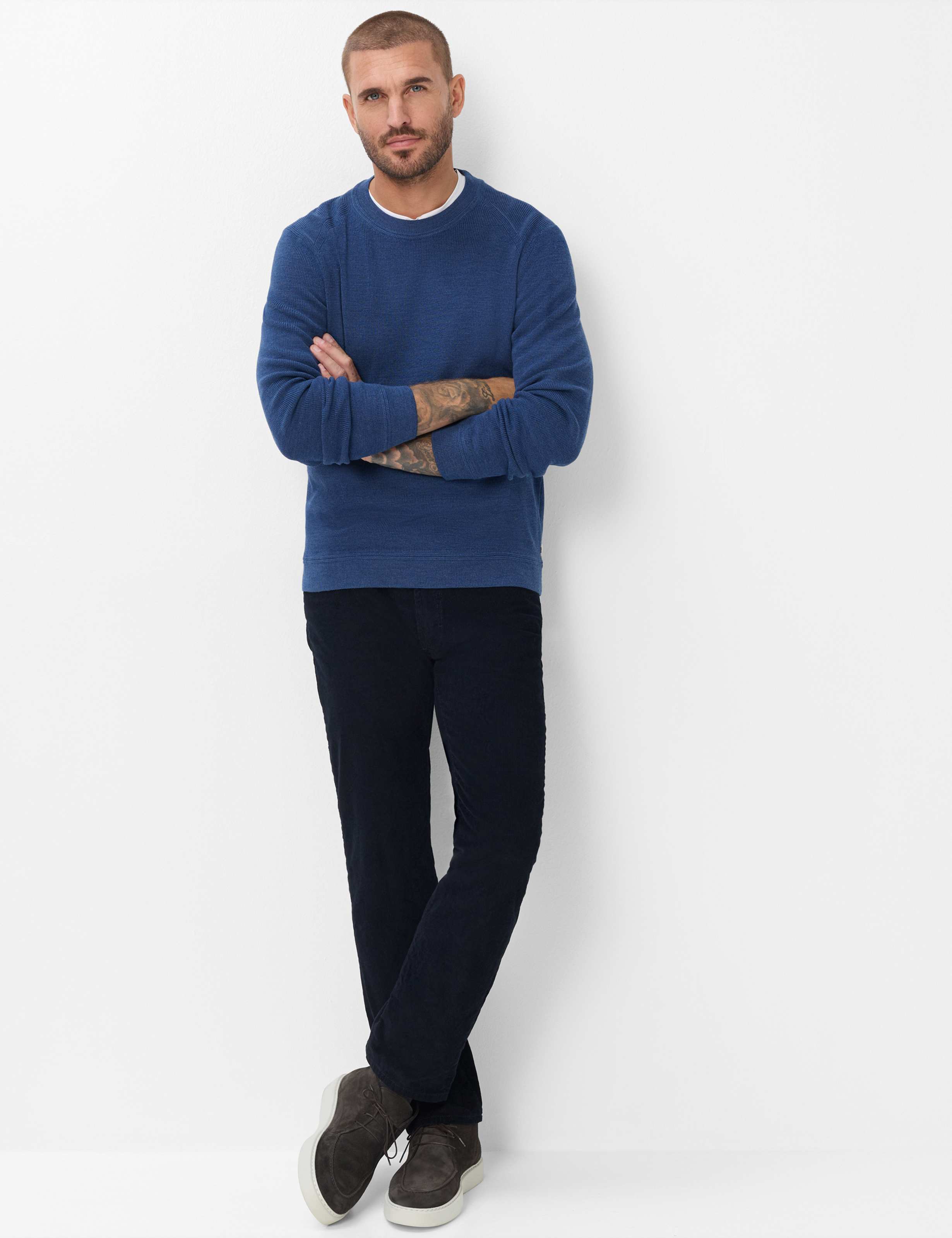 Herre Style CLINT Mørkeblå Relaxed Fit Model Outfit