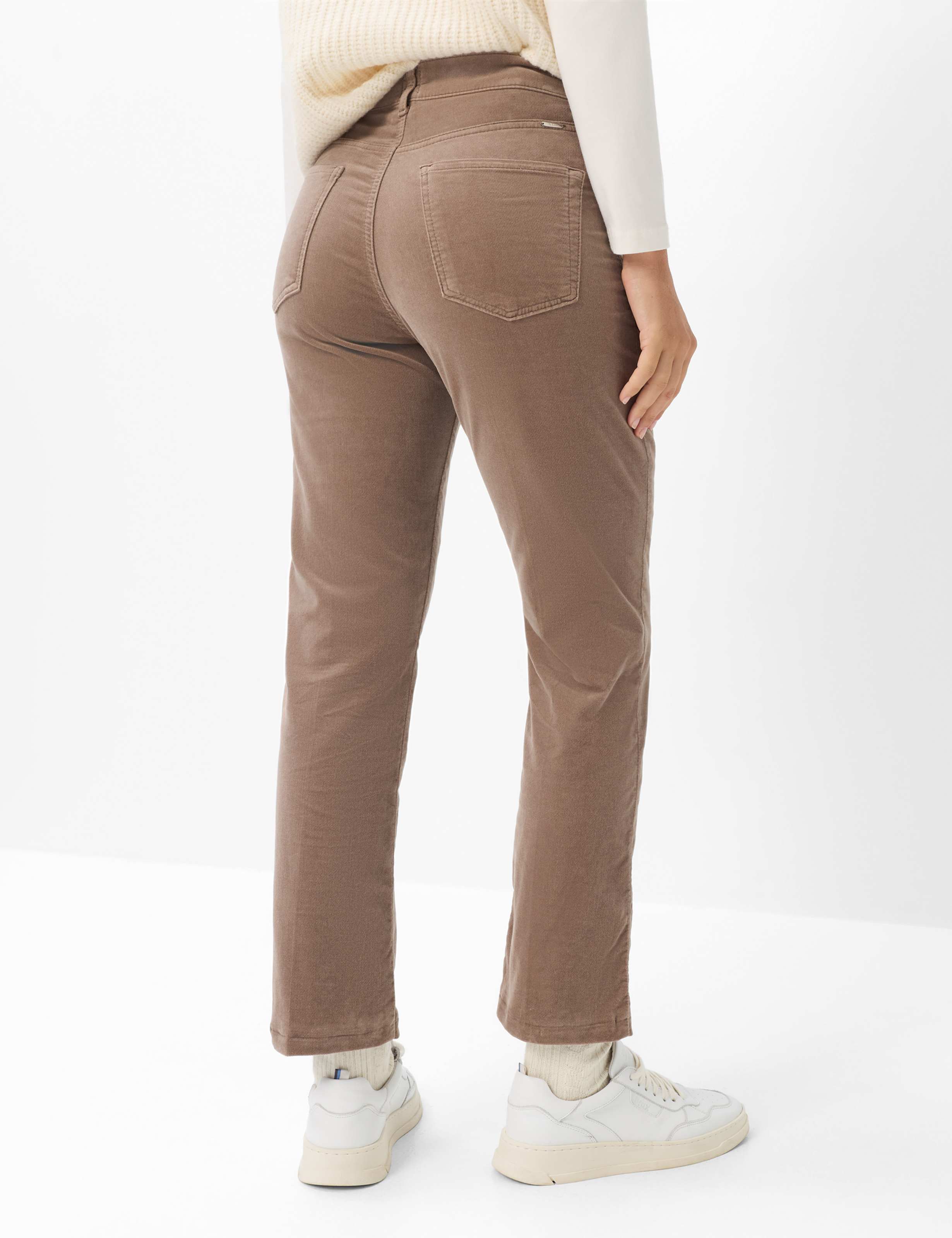 Women Style MAY S Beige Cigarette Fit Model back