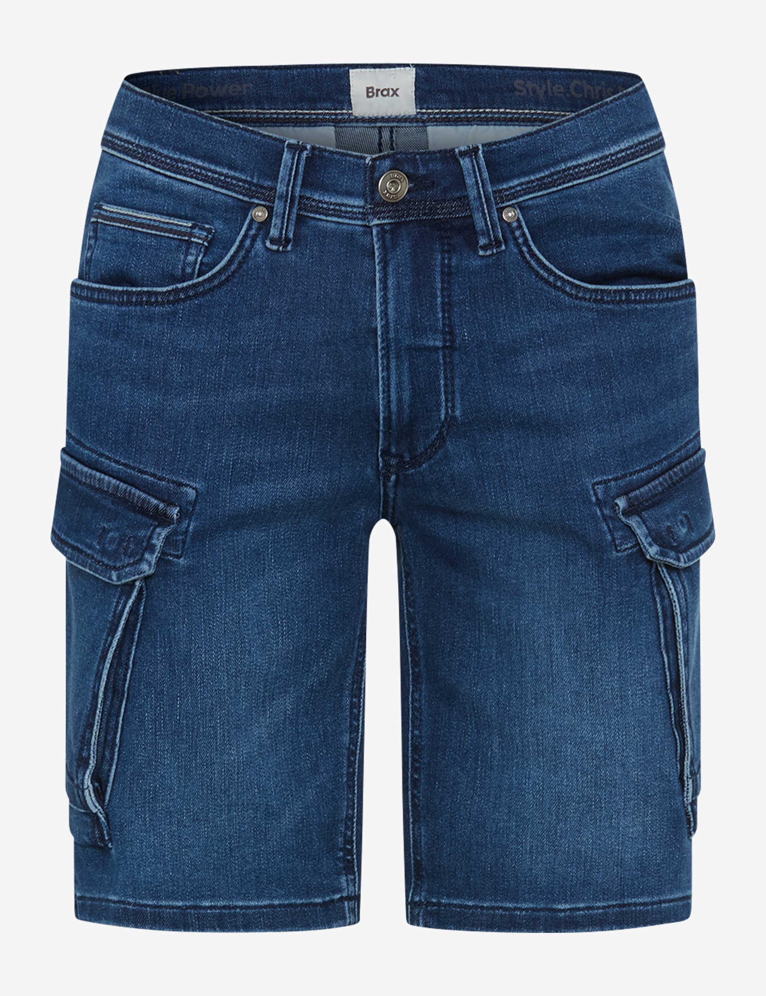Homme Style CHRIS Denim Bleu Foncé Modern Fit Détourage avant