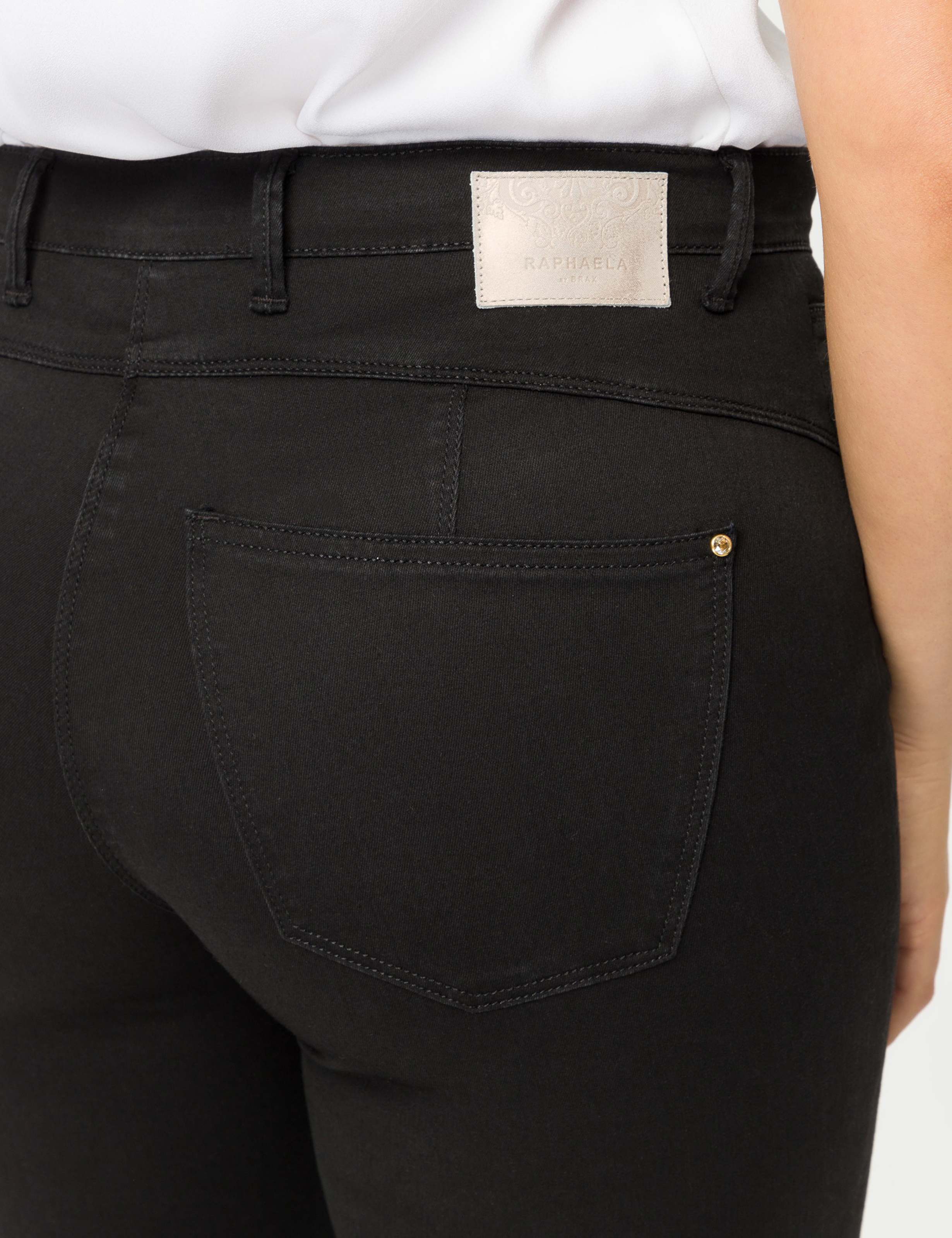 Damen Style LUCA Denim Schwarz Super Slim Fit Detail 2