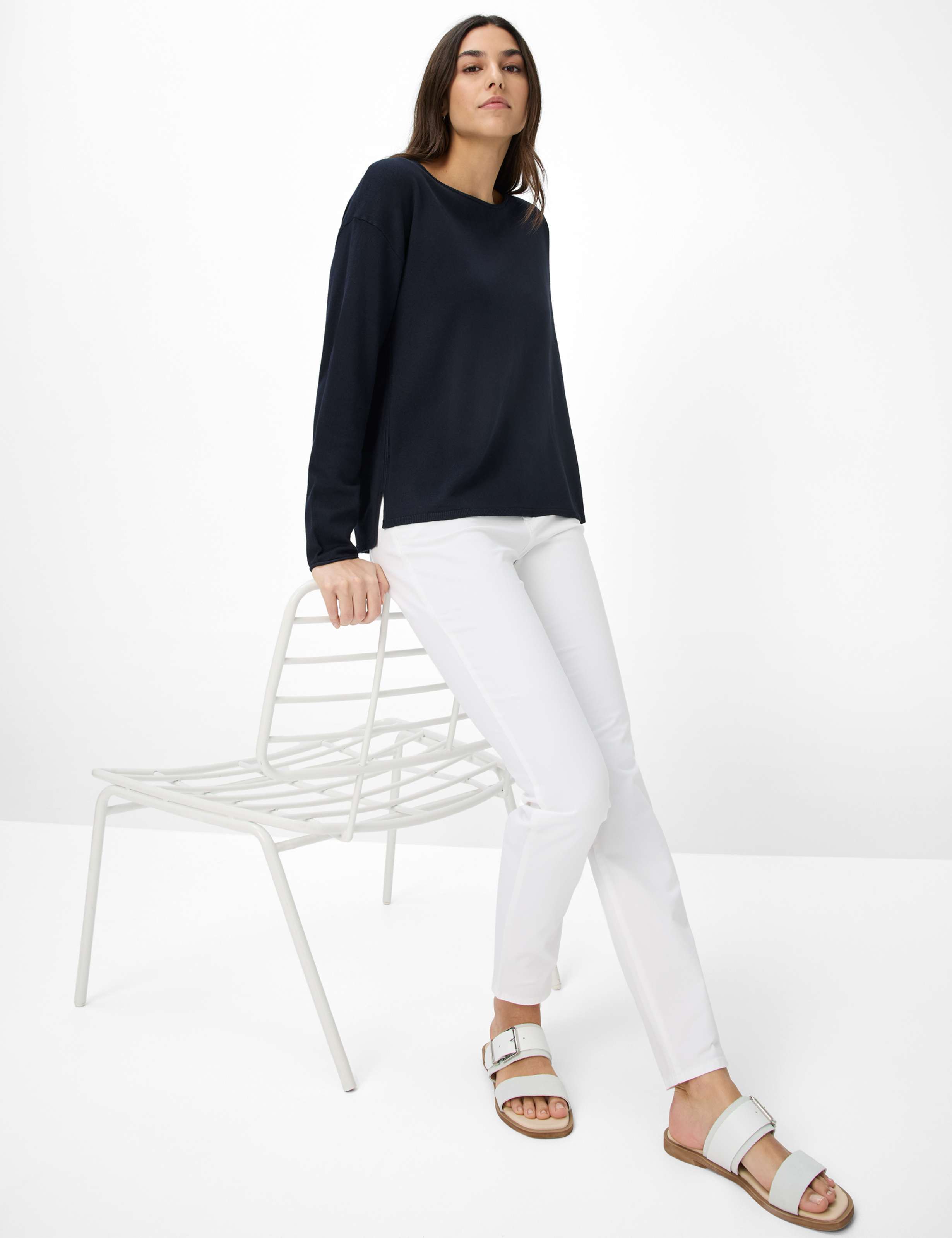Damen Style SHAKIRA Weiß Slim Fit Detail 1