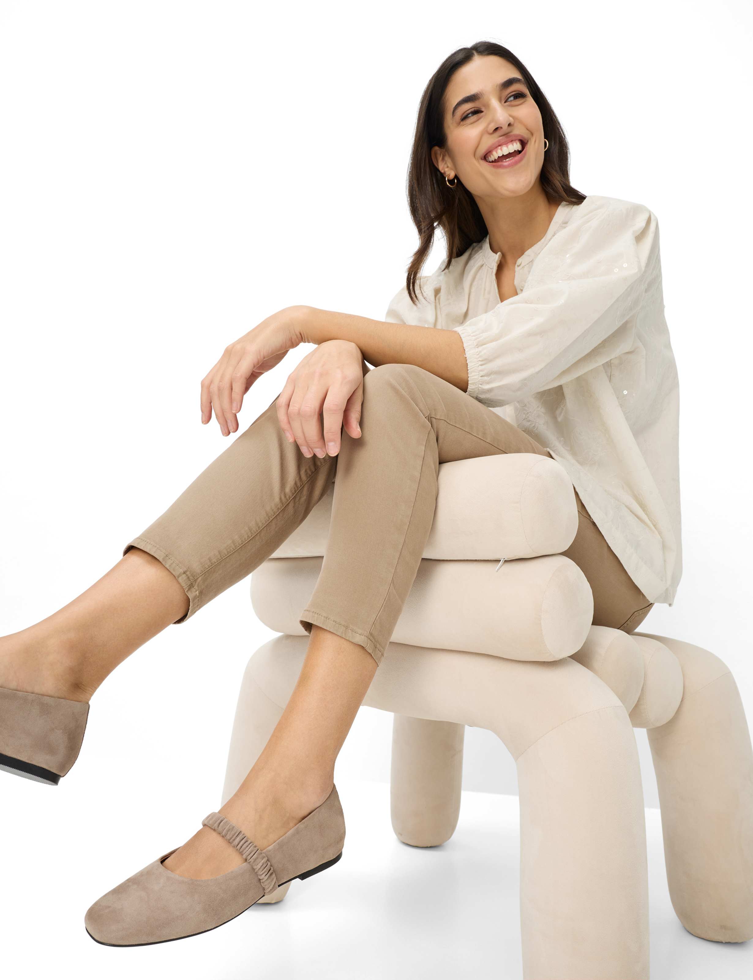 Damen Style SHAKIRA S Denim Dunkelbraun Slim Fit Detail 1