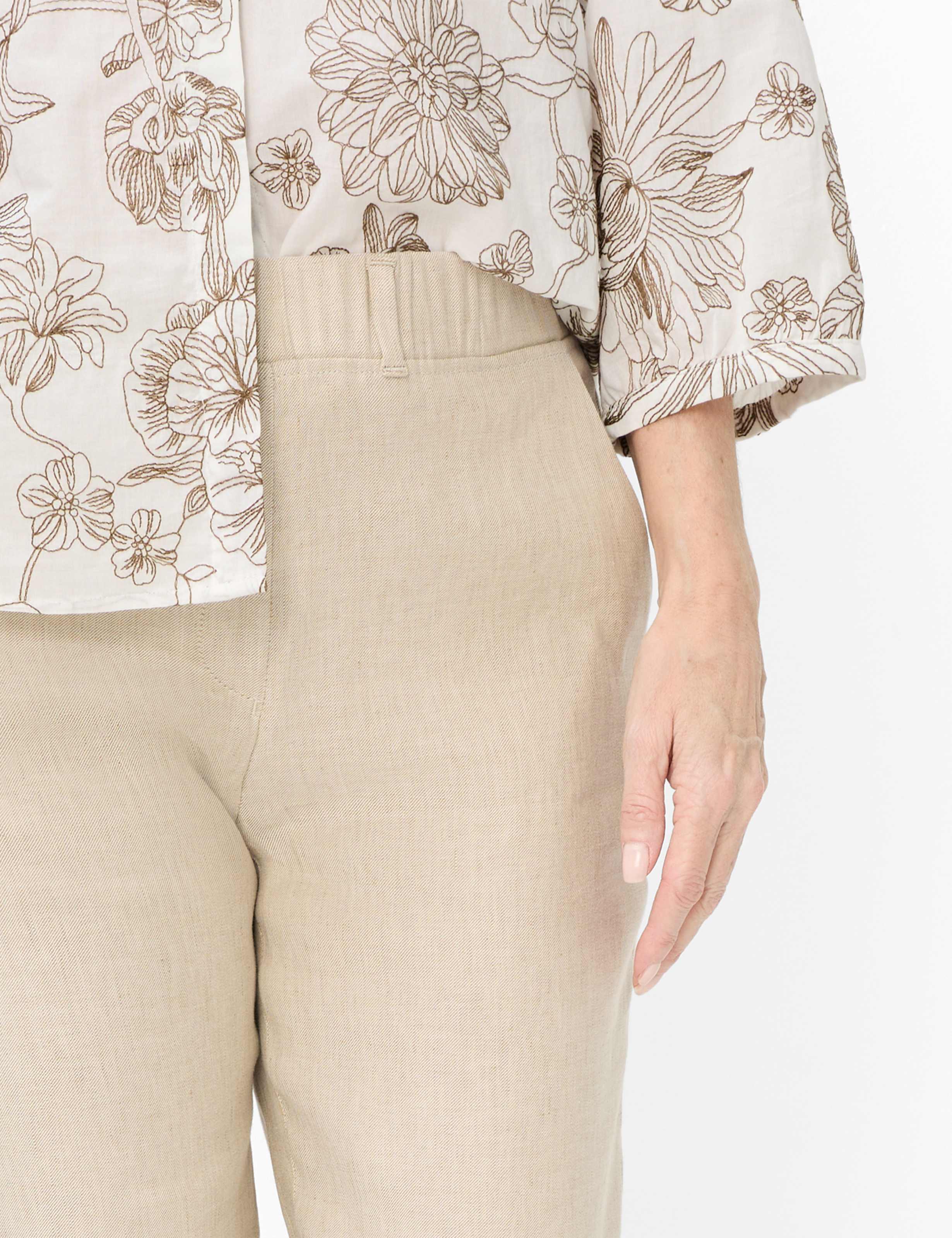 Damen Style PAM FLARED Beige Slim Fit Detail 2