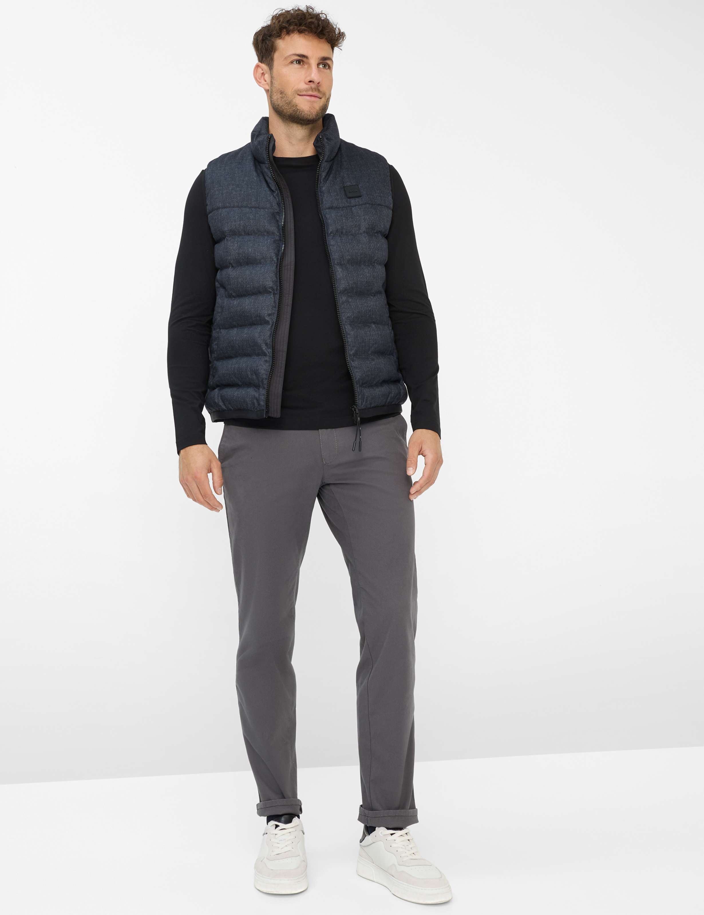Herre Style TIMON Sort  Model Outfit