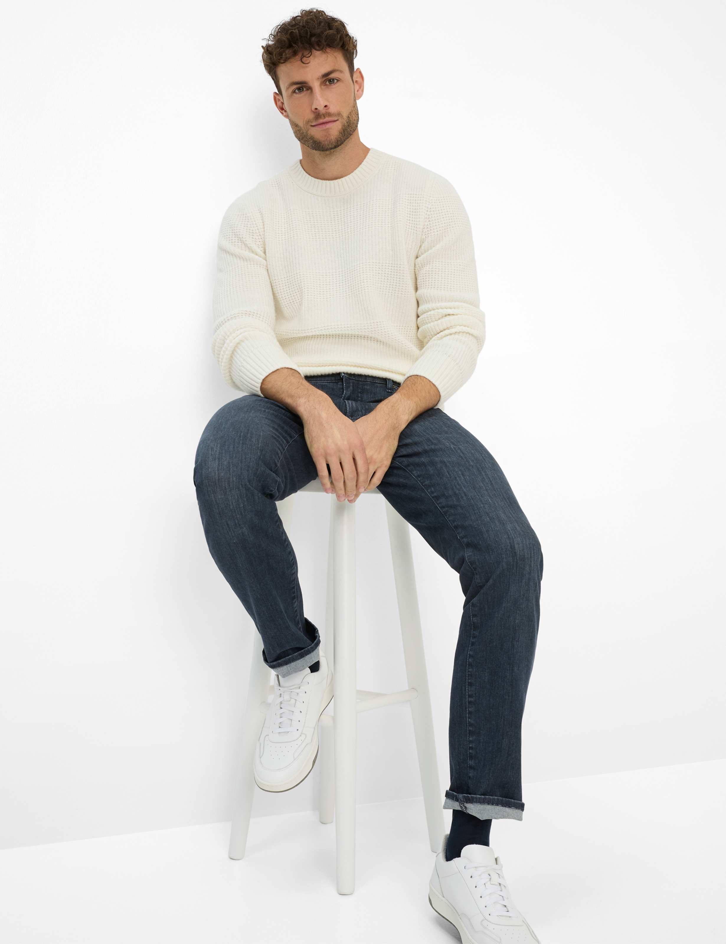 Homme Style CHUCK Denim Bleu Foncé Modern Fit Détail 1